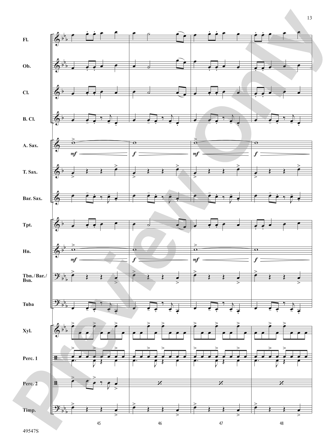 Violento: Concert Band Conductor Score & Parts
