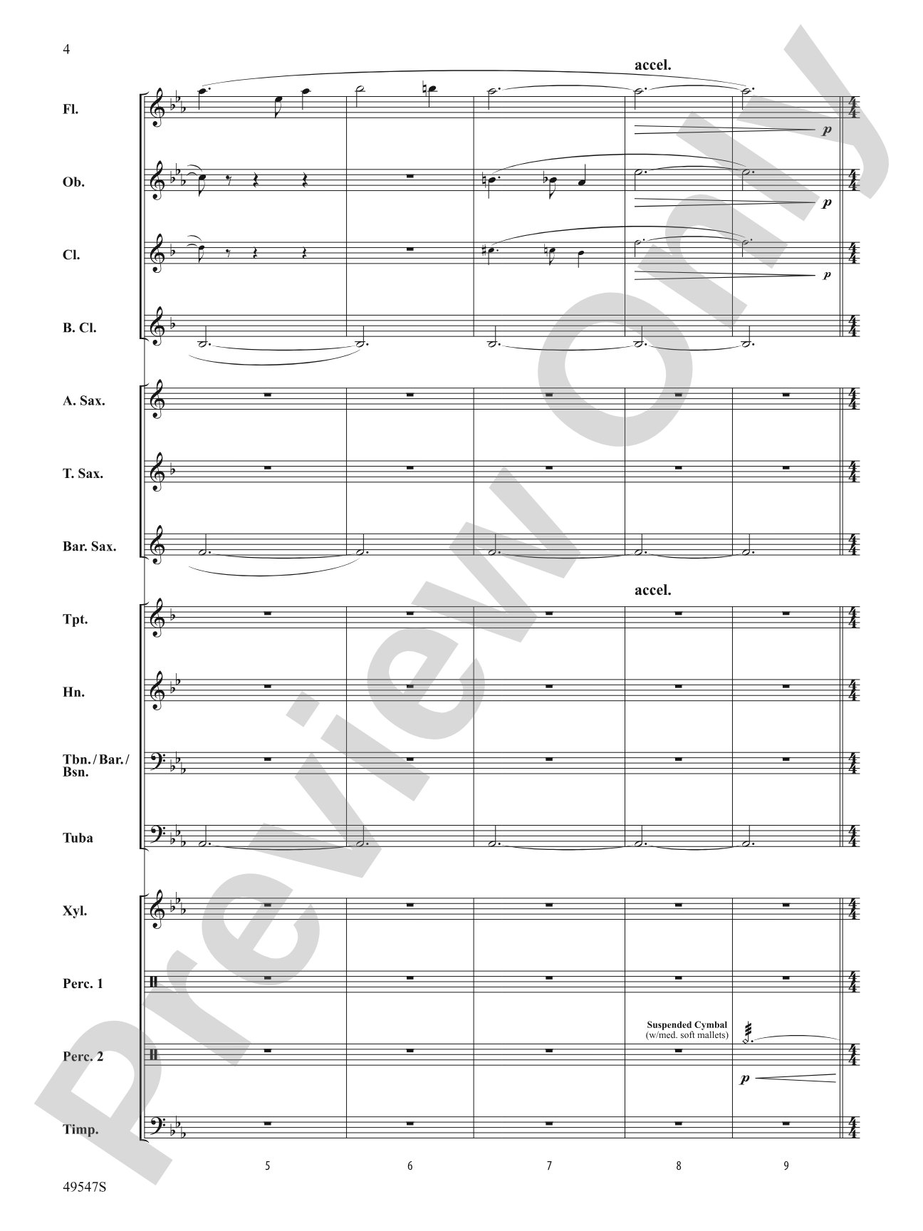 Violento: Concert Band Conductor Score & Parts