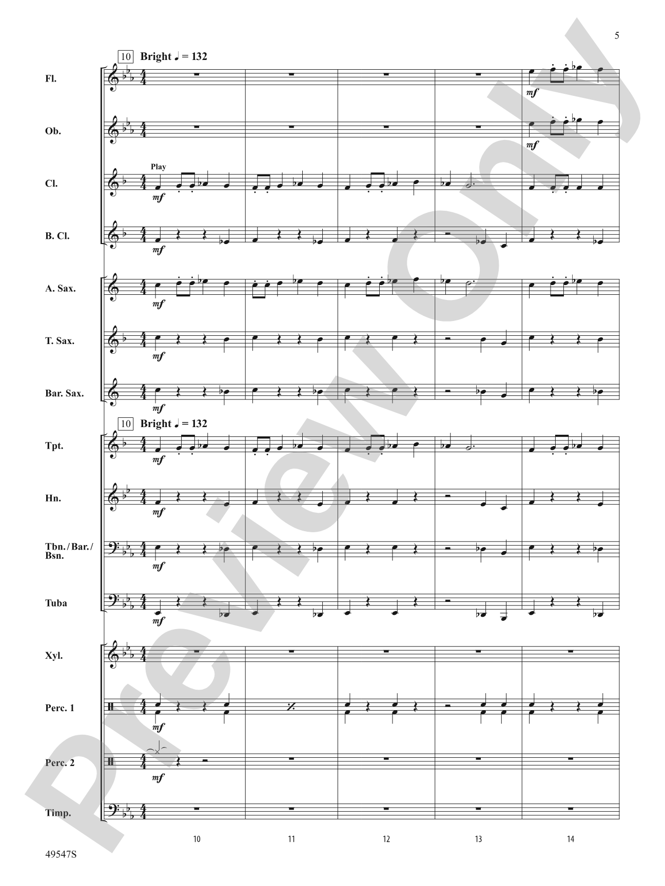 Violento: Concert Band Conductor Score & Parts