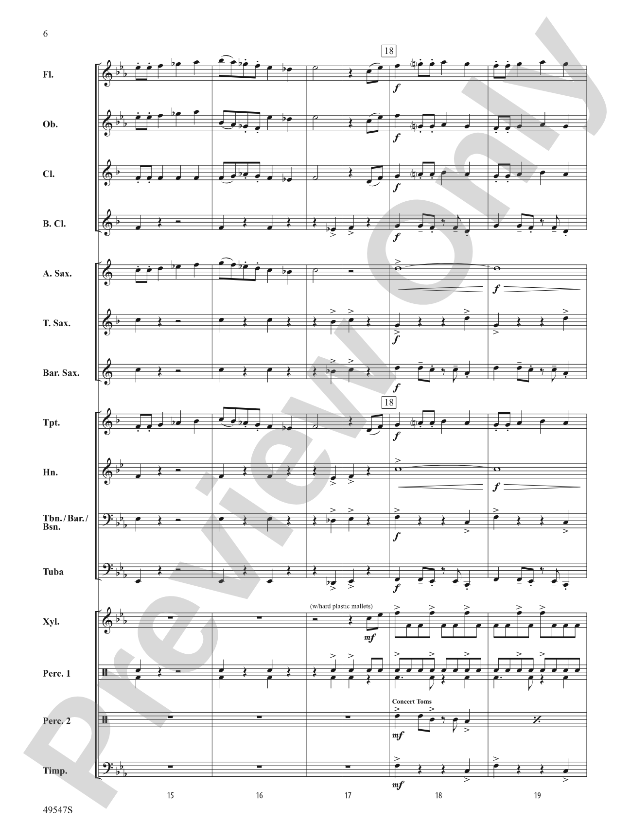 Violento: Concert Band Conductor Score & Parts