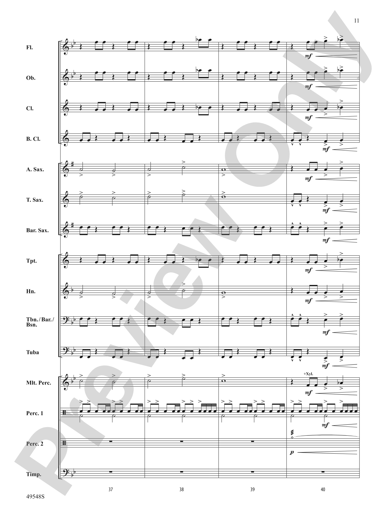 March of the Martians: Concert Band Conductor Score & Parts
