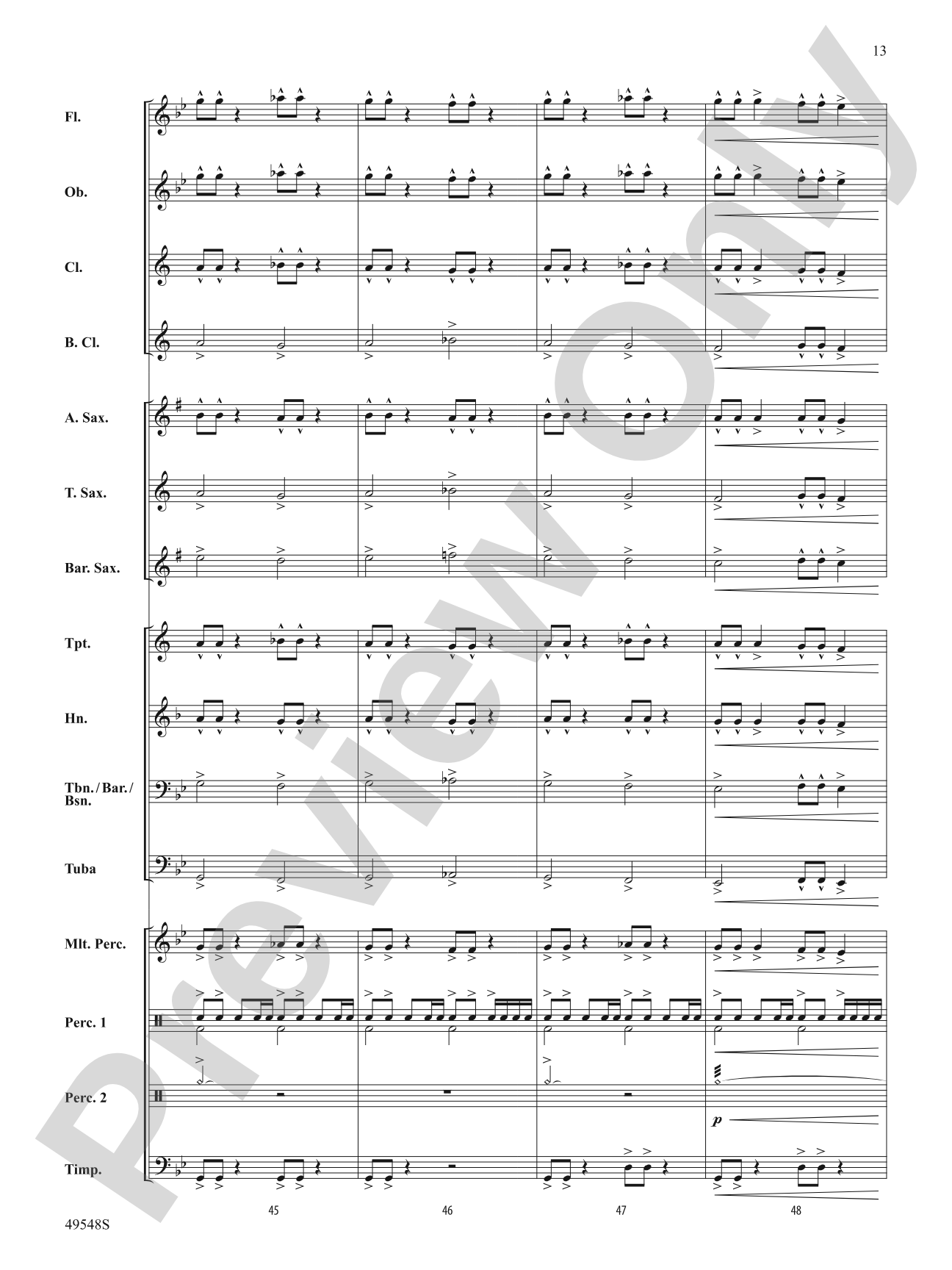 March of the Martians: Concert Band Conductor Score & Parts