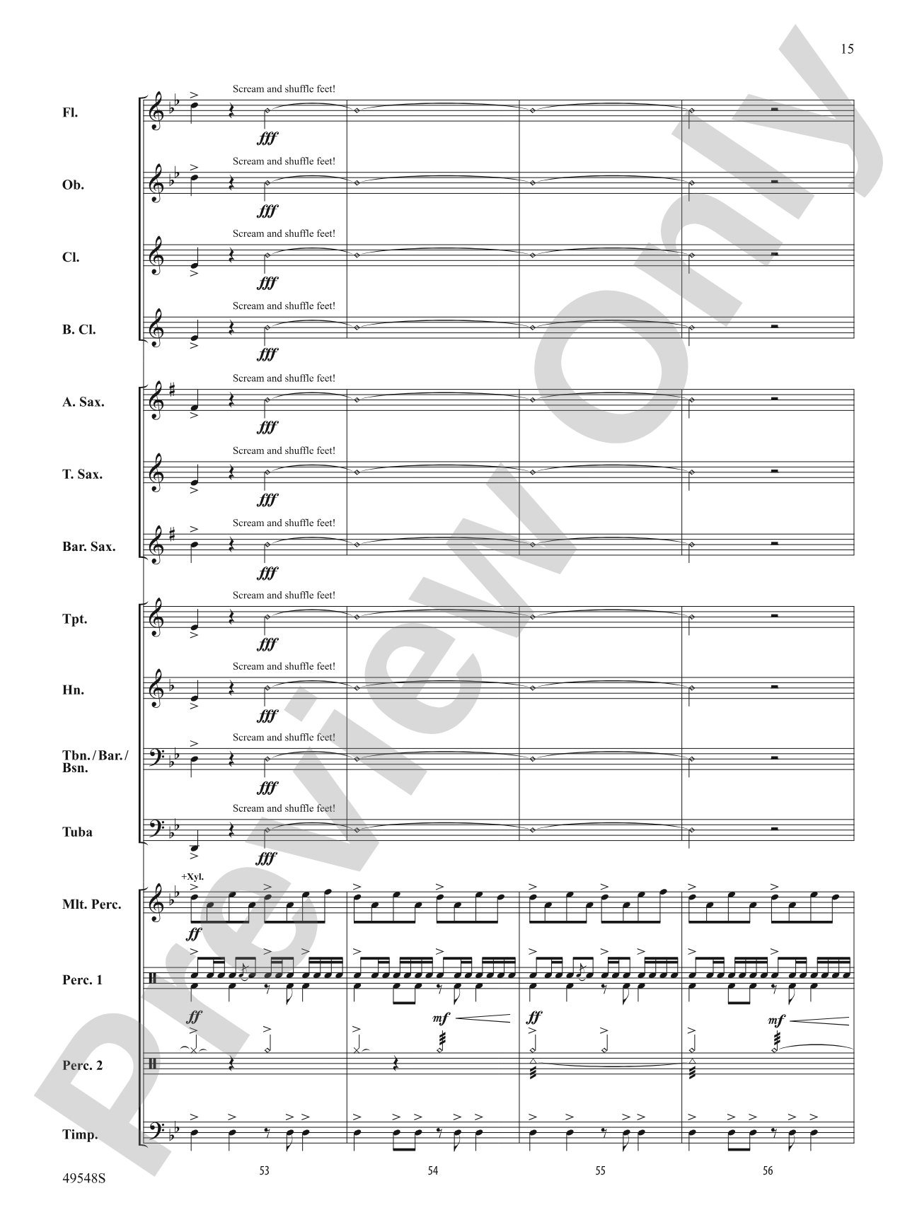 March of the Martians: Concert Band Conductor Score & Parts