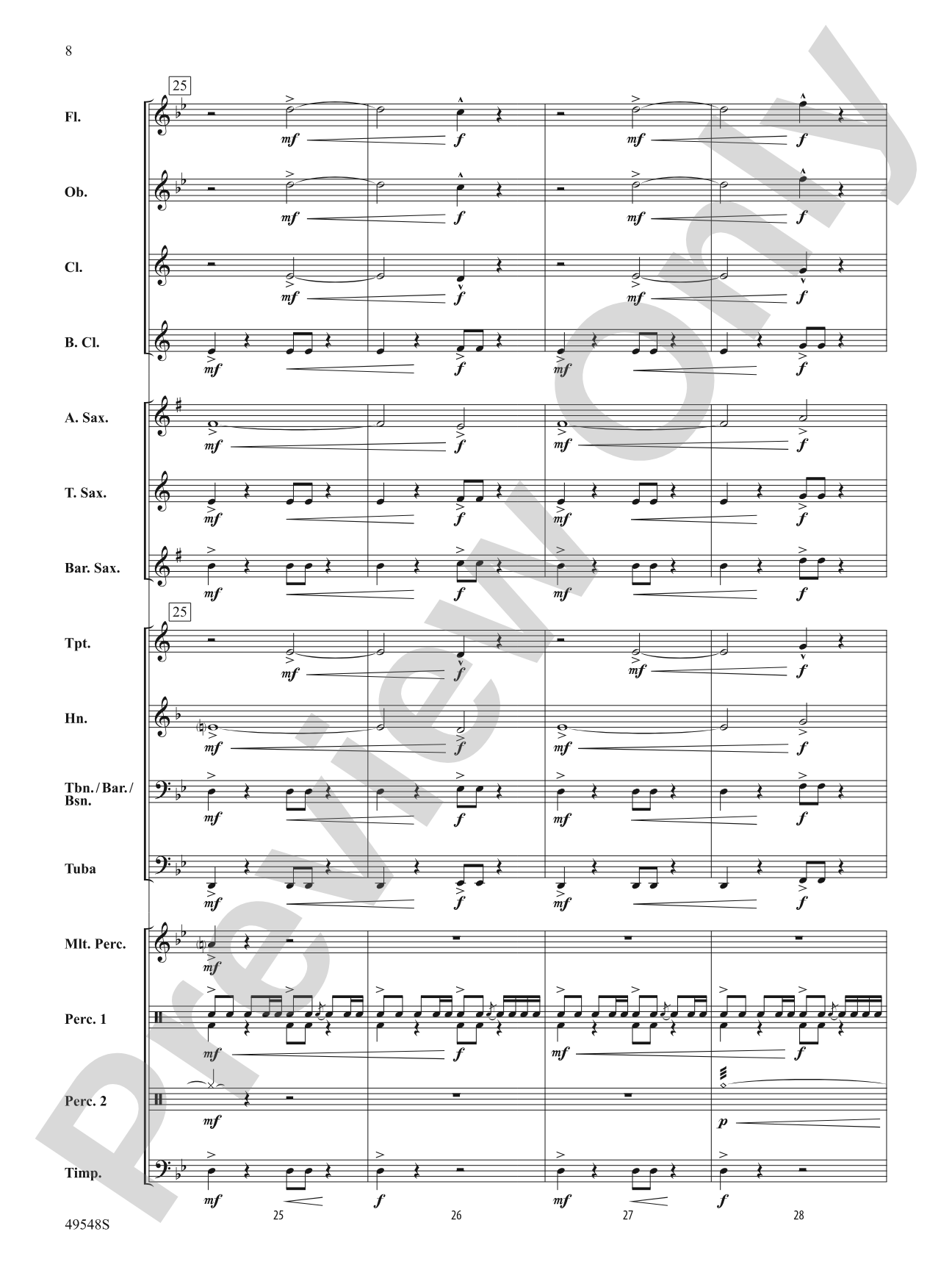 March of the Martians: Concert Band Conductor Score & Parts