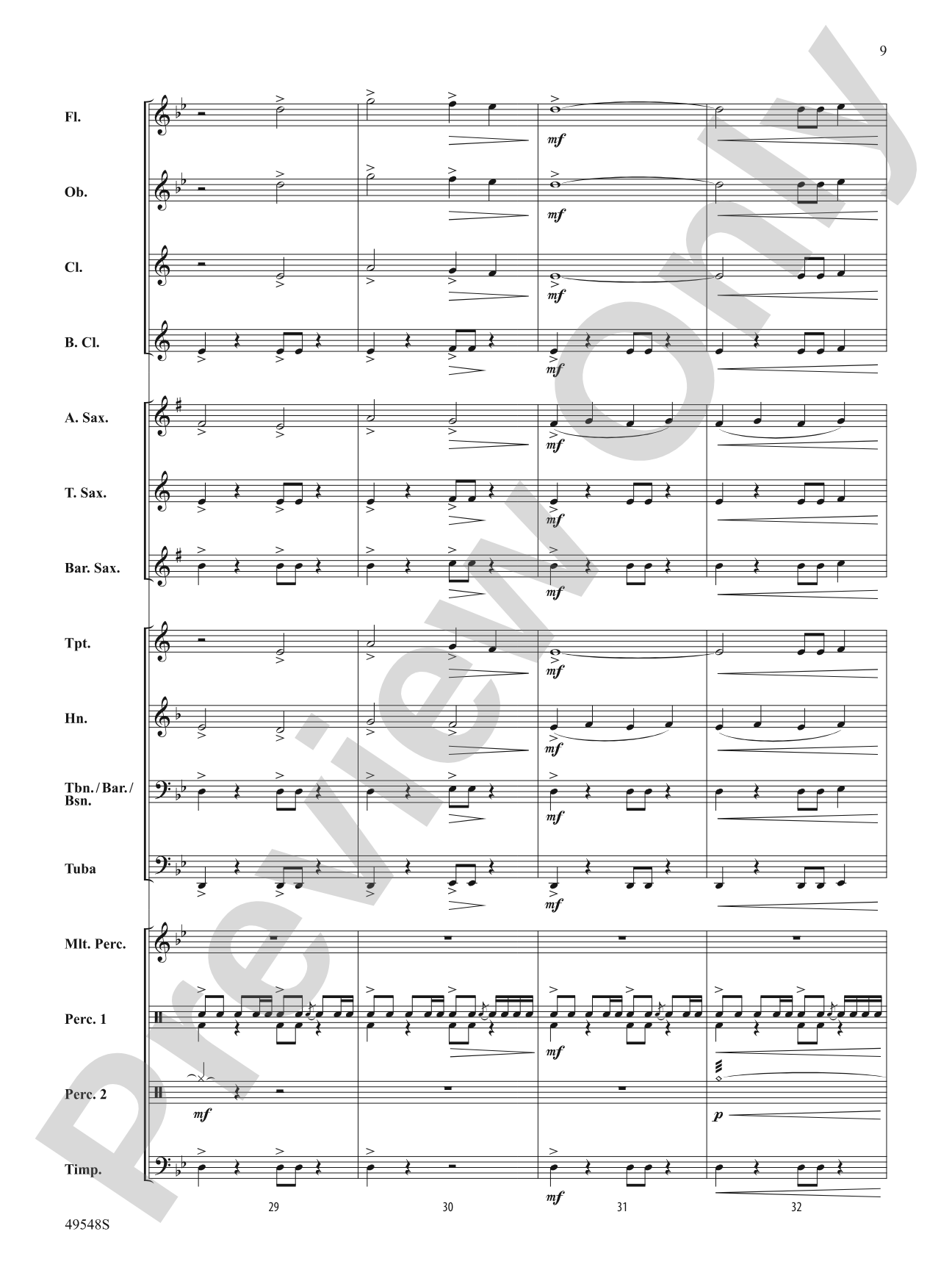 March of the Martians: Concert Band Conductor Score & Parts