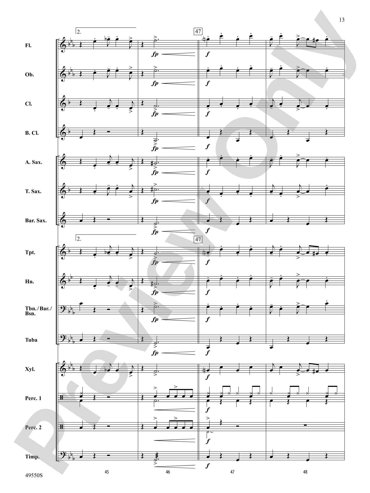 Cantina Band: Concert Band Conductor Score & Parts