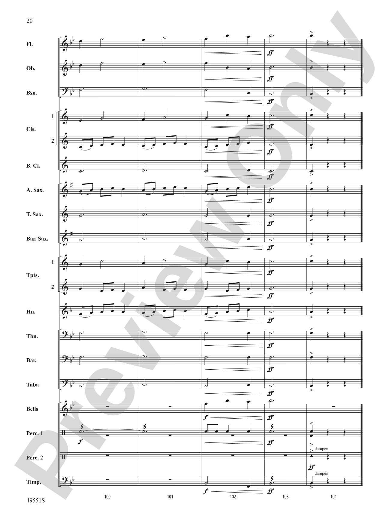 Two Movements from William Byrd Suite: Concert Band Conductor Score & Parts