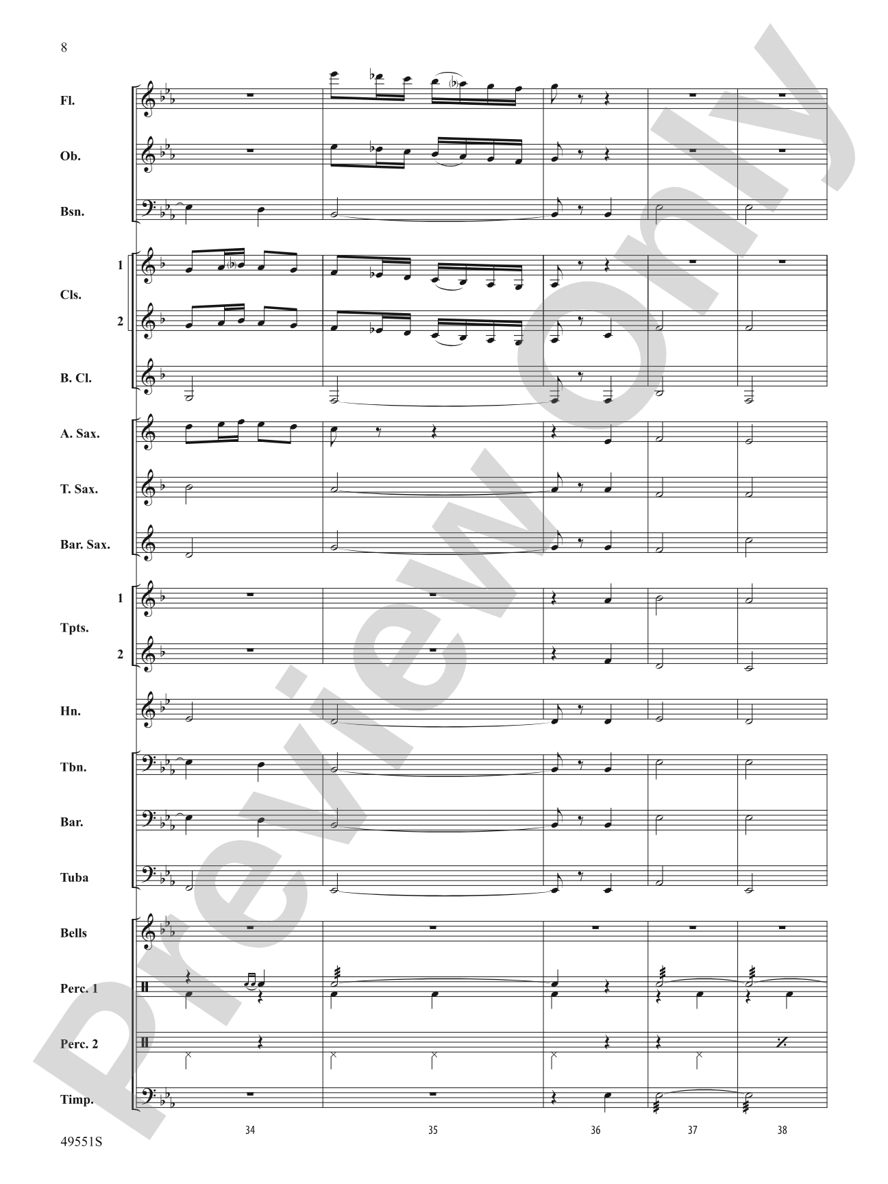 Two Movements from William Byrd Suite: Concert Band Conductor Score & Parts