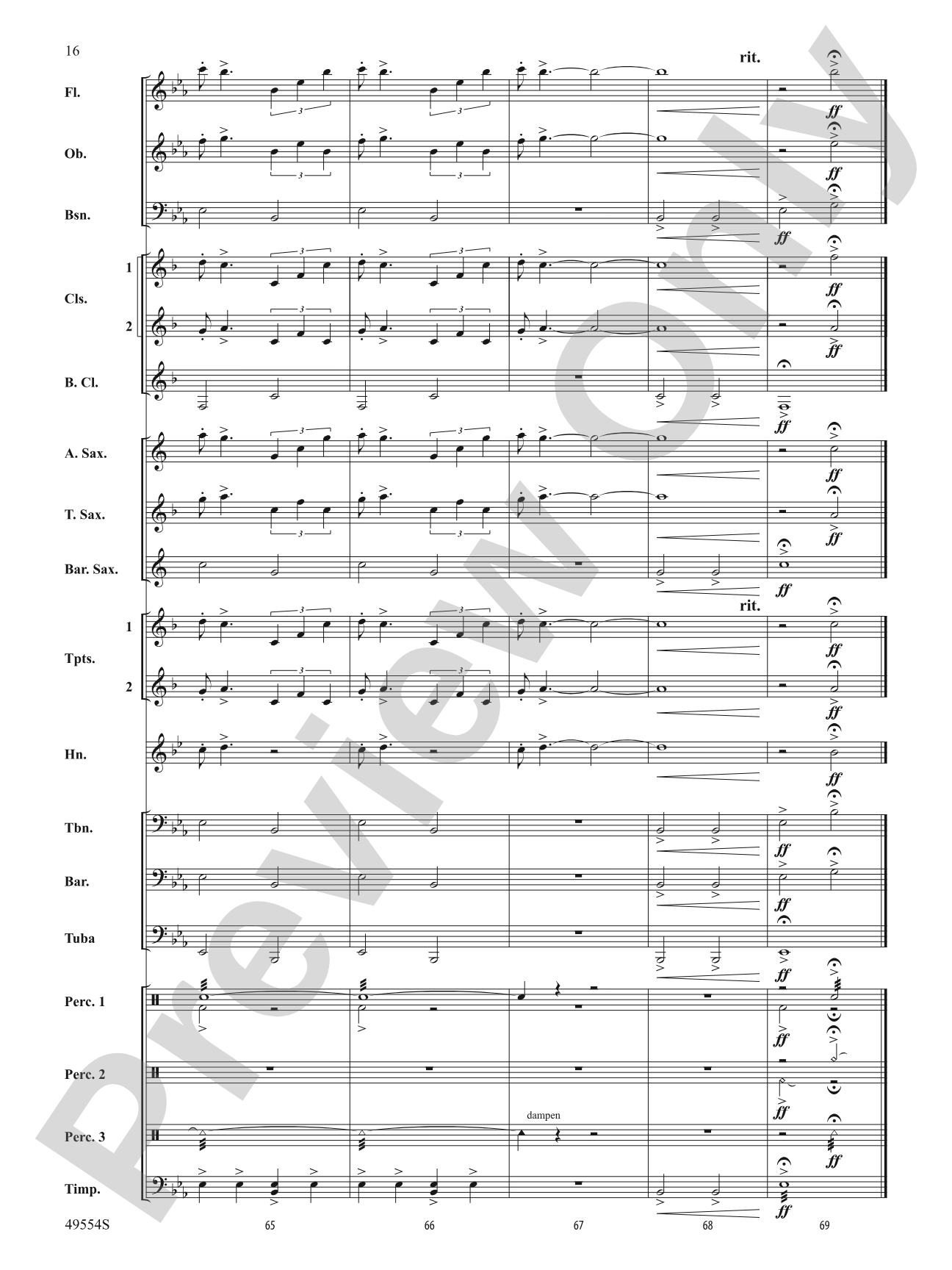 The Pines of the Appian Way: Concert Band Conductor Score & Parts