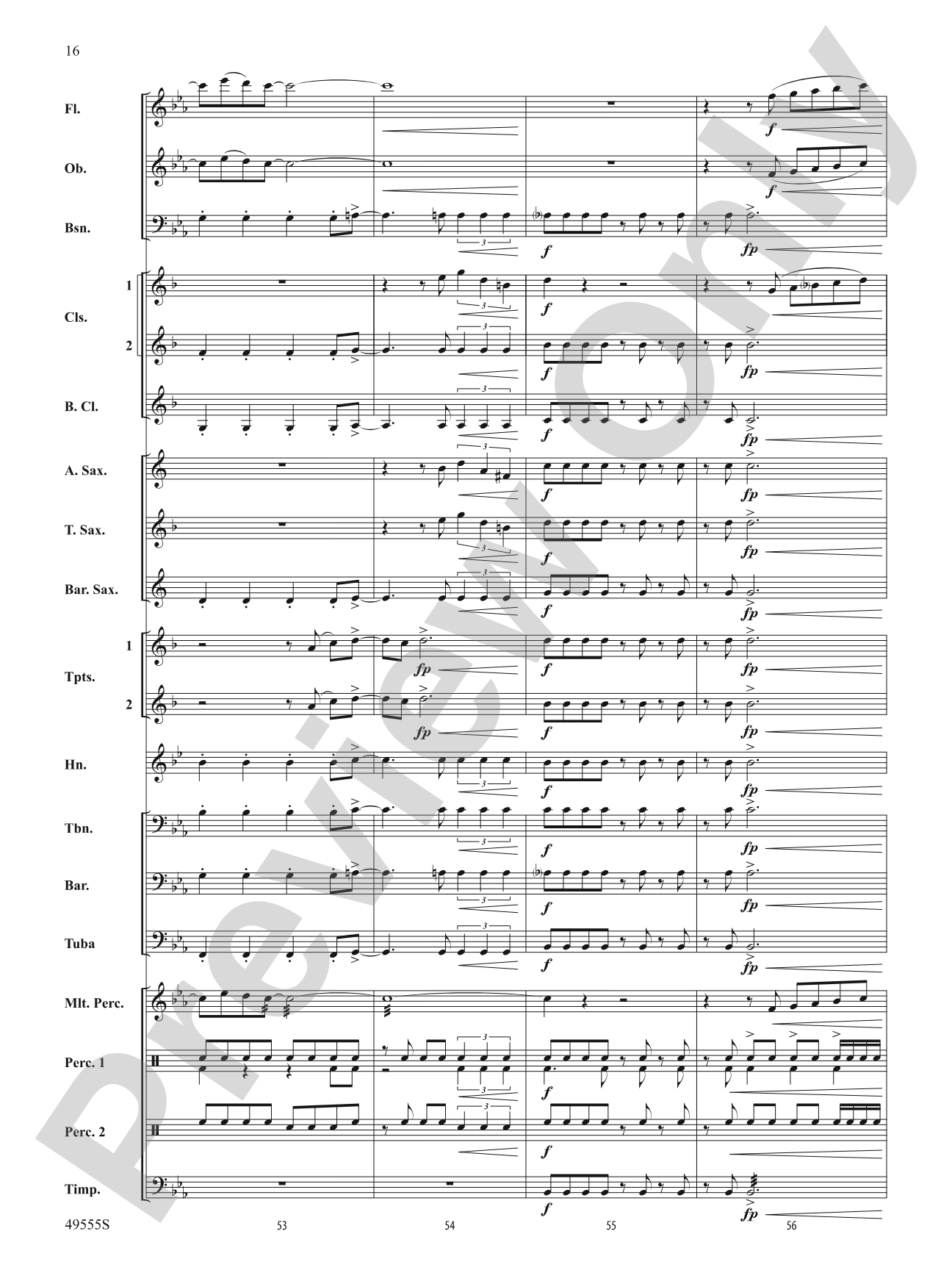 Forever Grateful: Concert Band Conductor Score & Parts