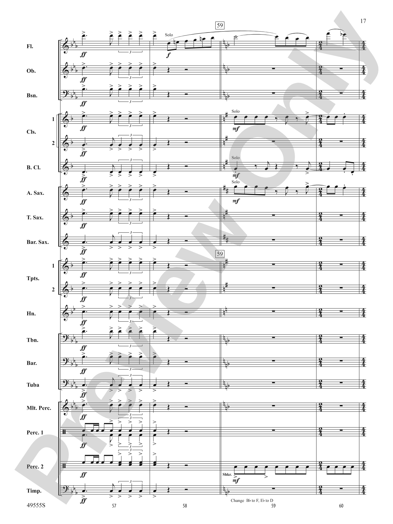 Forever Grateful: Concert Band Conductor Score & Parts