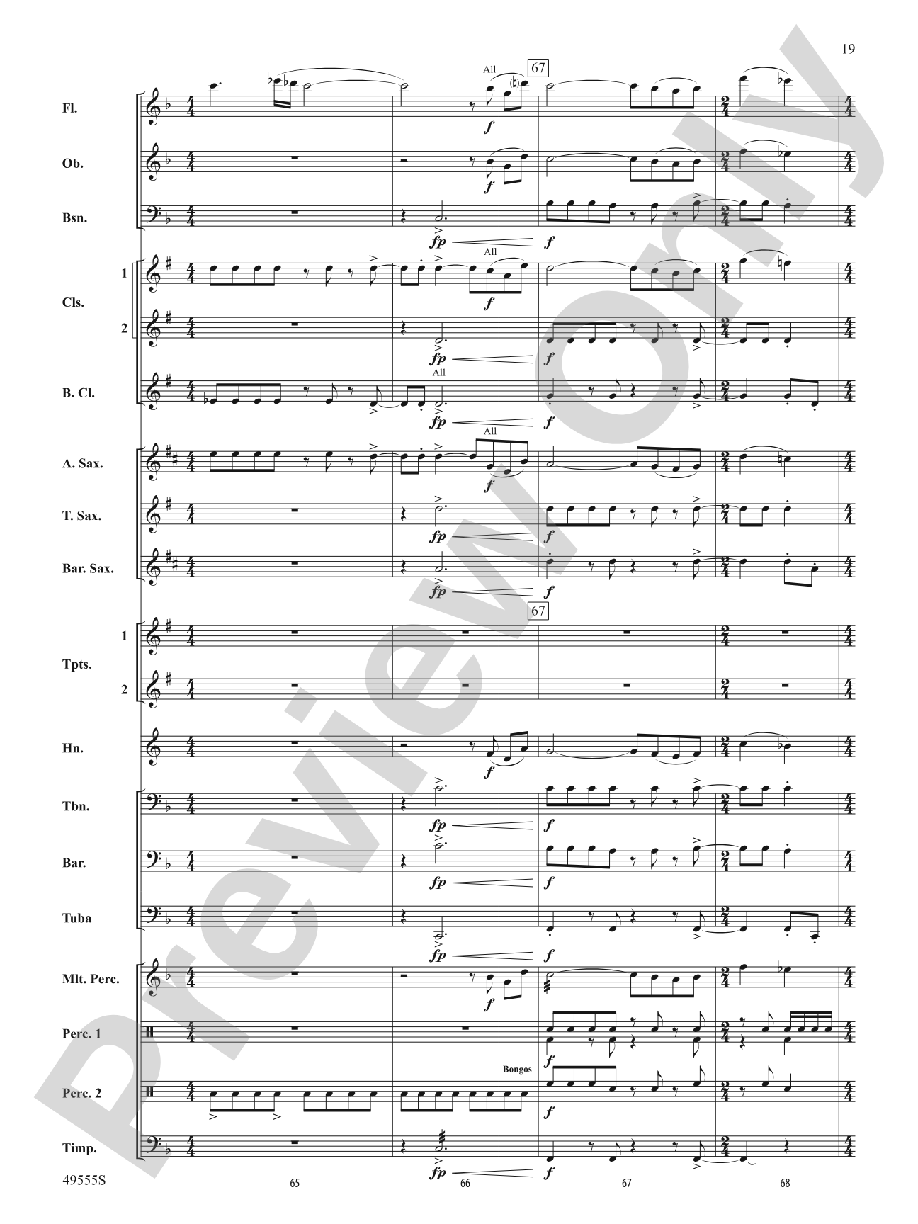 Forever Grateful: Concert Band Conductor Score & Parts