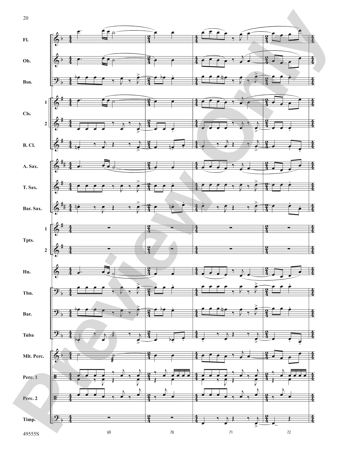 Forever Grateful: Concert Band Conductor Score & Parts