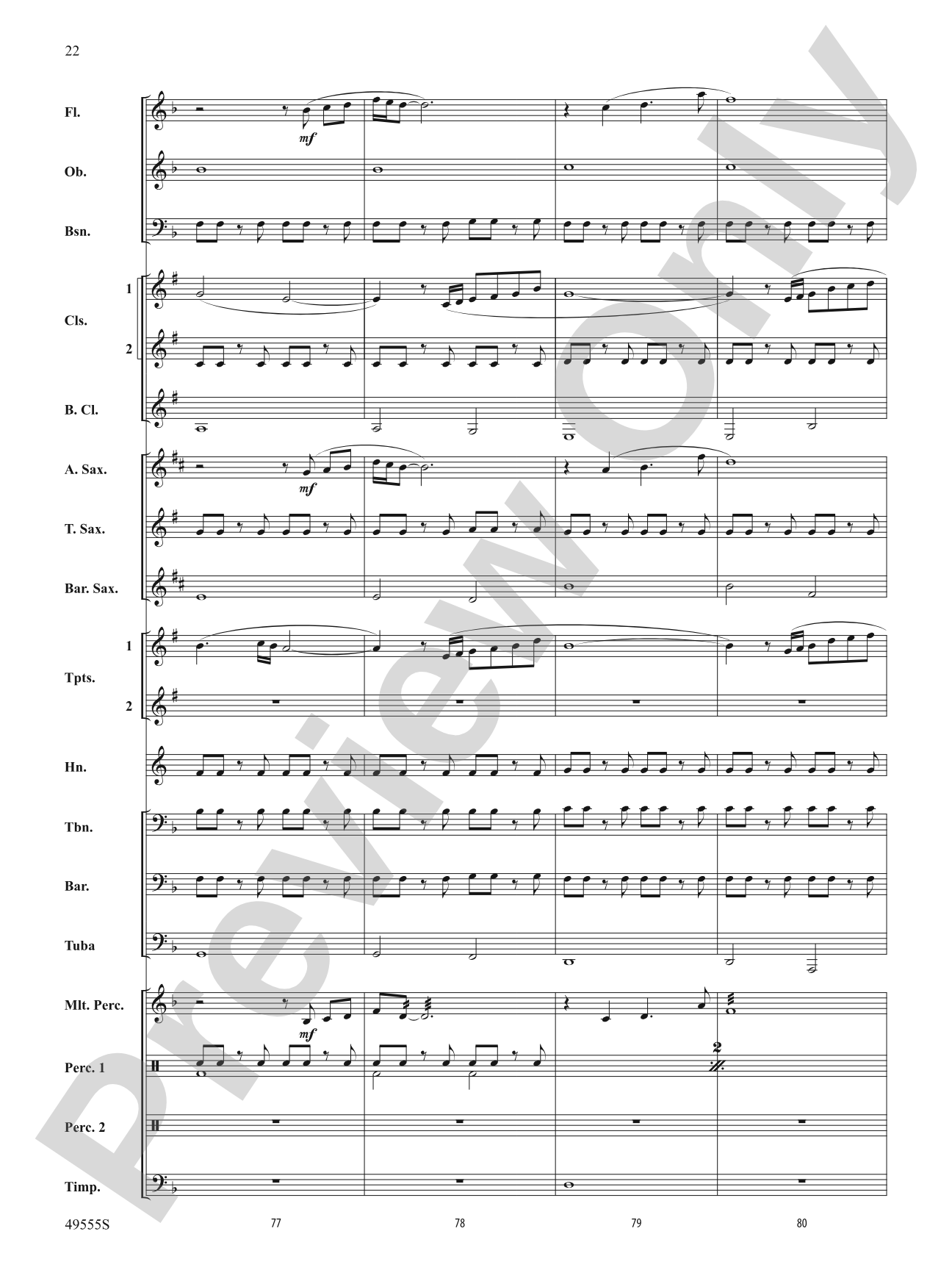 Forever Grateful: Concert Band Conductor Score & Parts