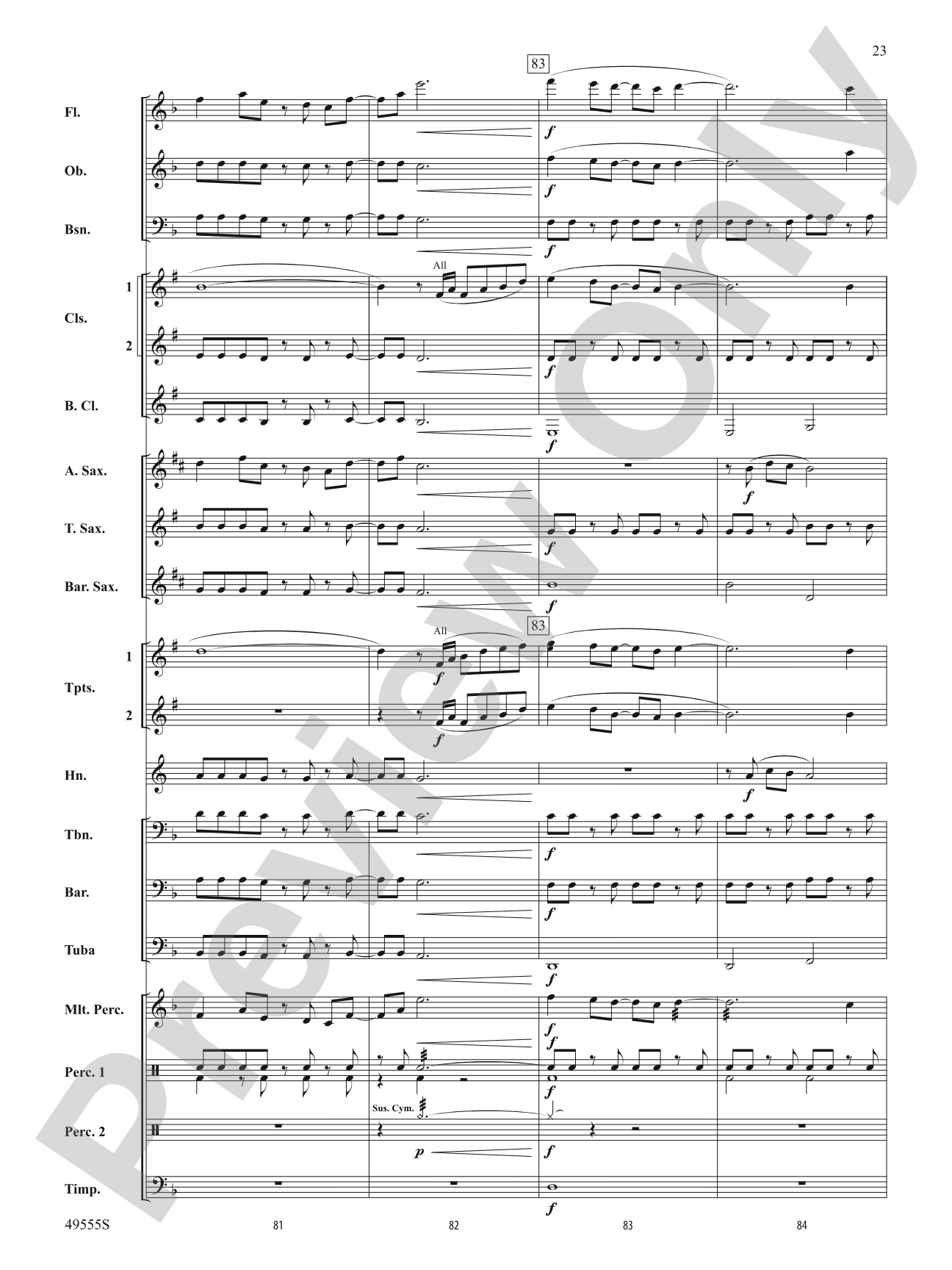 Forever Grateful: Concert Band Conductor Score & Parts