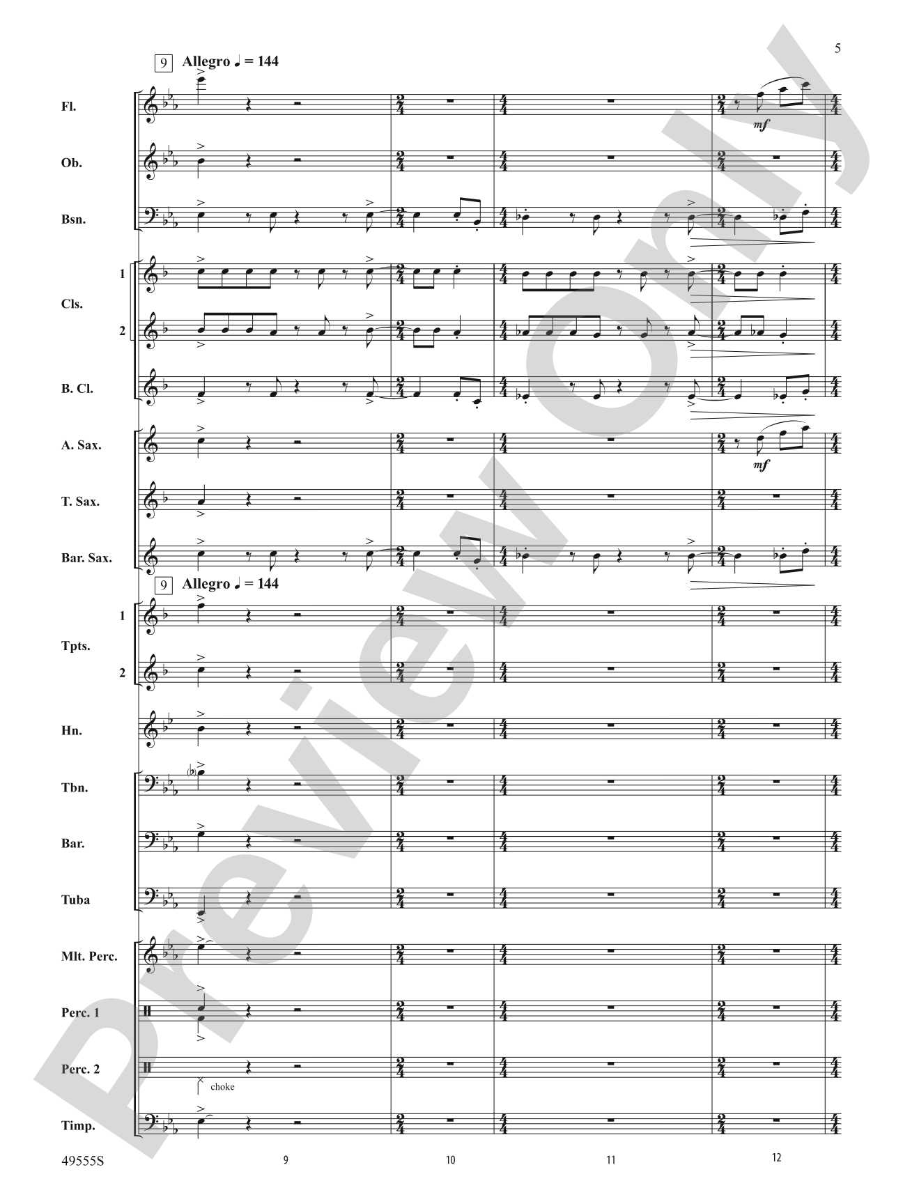 Forever Grateful: Concert Band Conductor Score & Parts