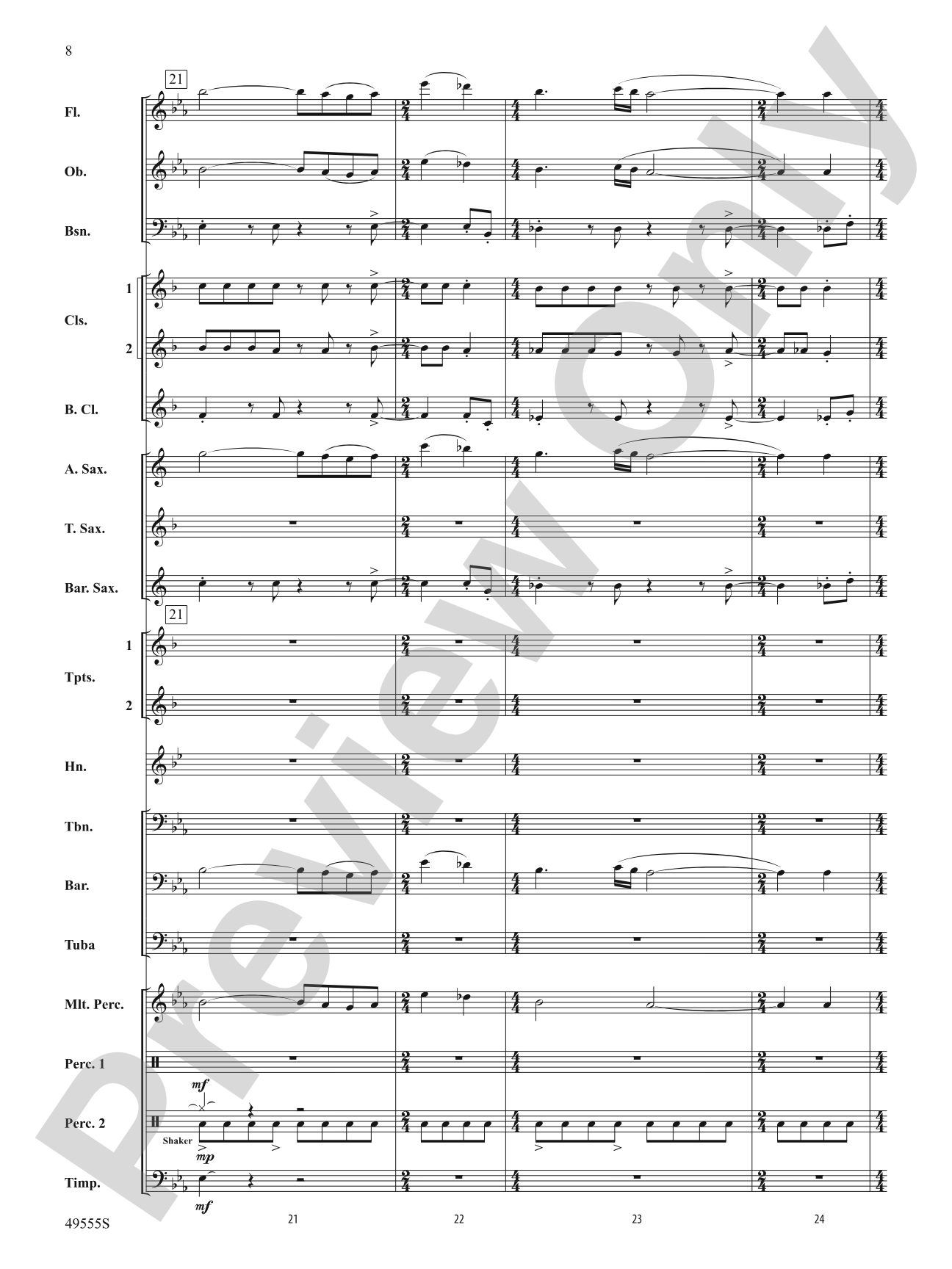 Forever Grateful: Concert Band Conductor Score & Parts