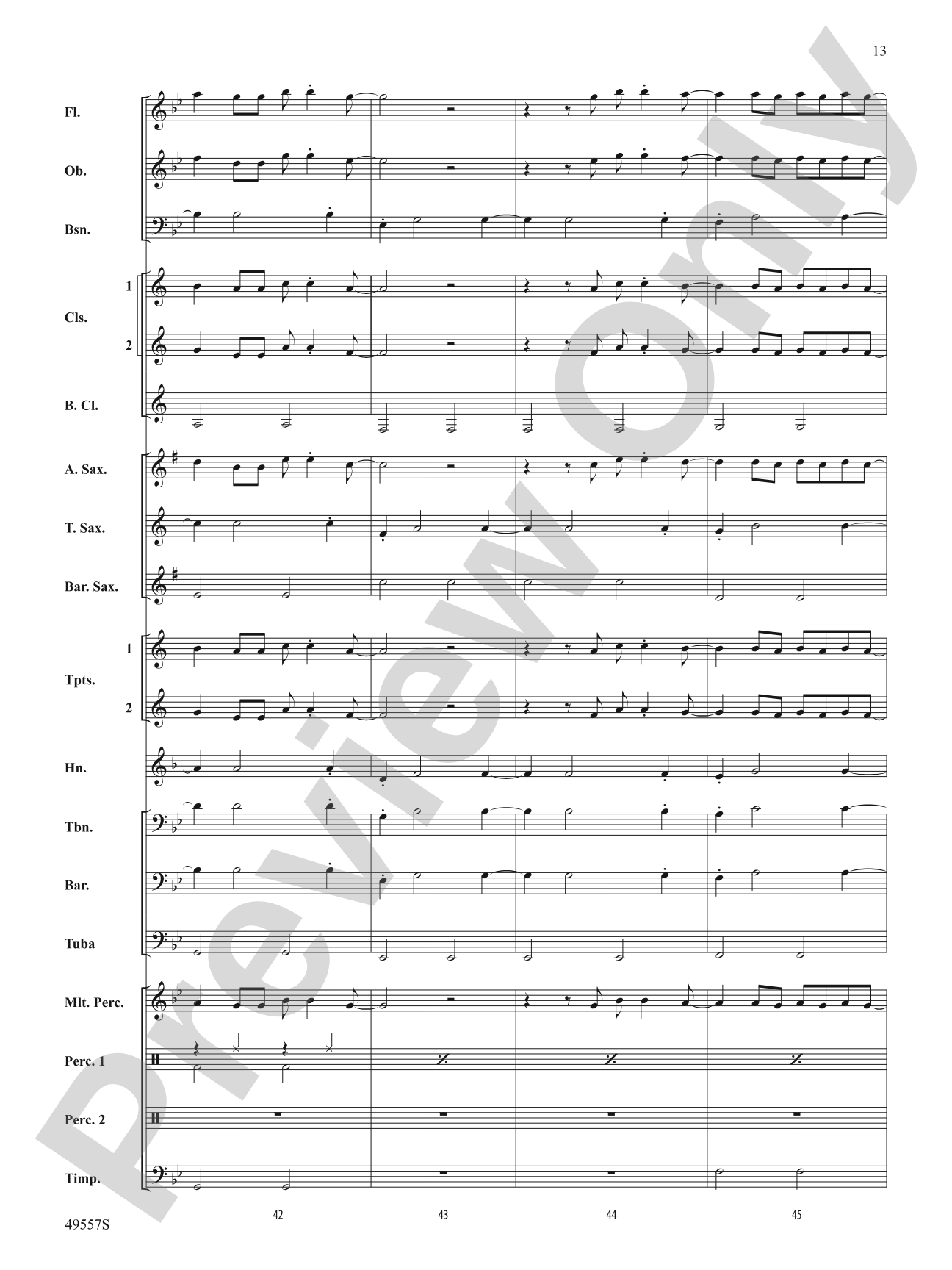 Dance Monkey: Concert Band Conductor Score & Parts