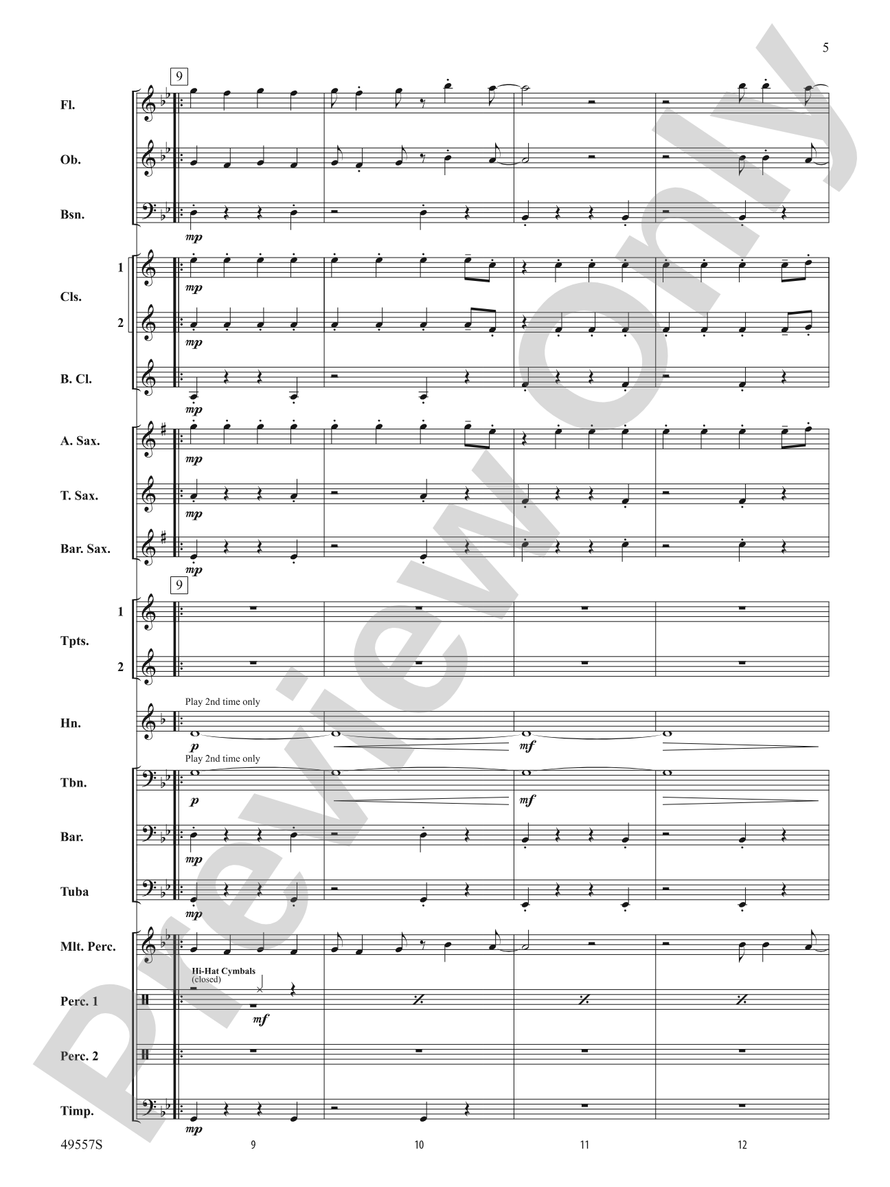 Dance Monkey: Concert Band Conductor Score & Parts