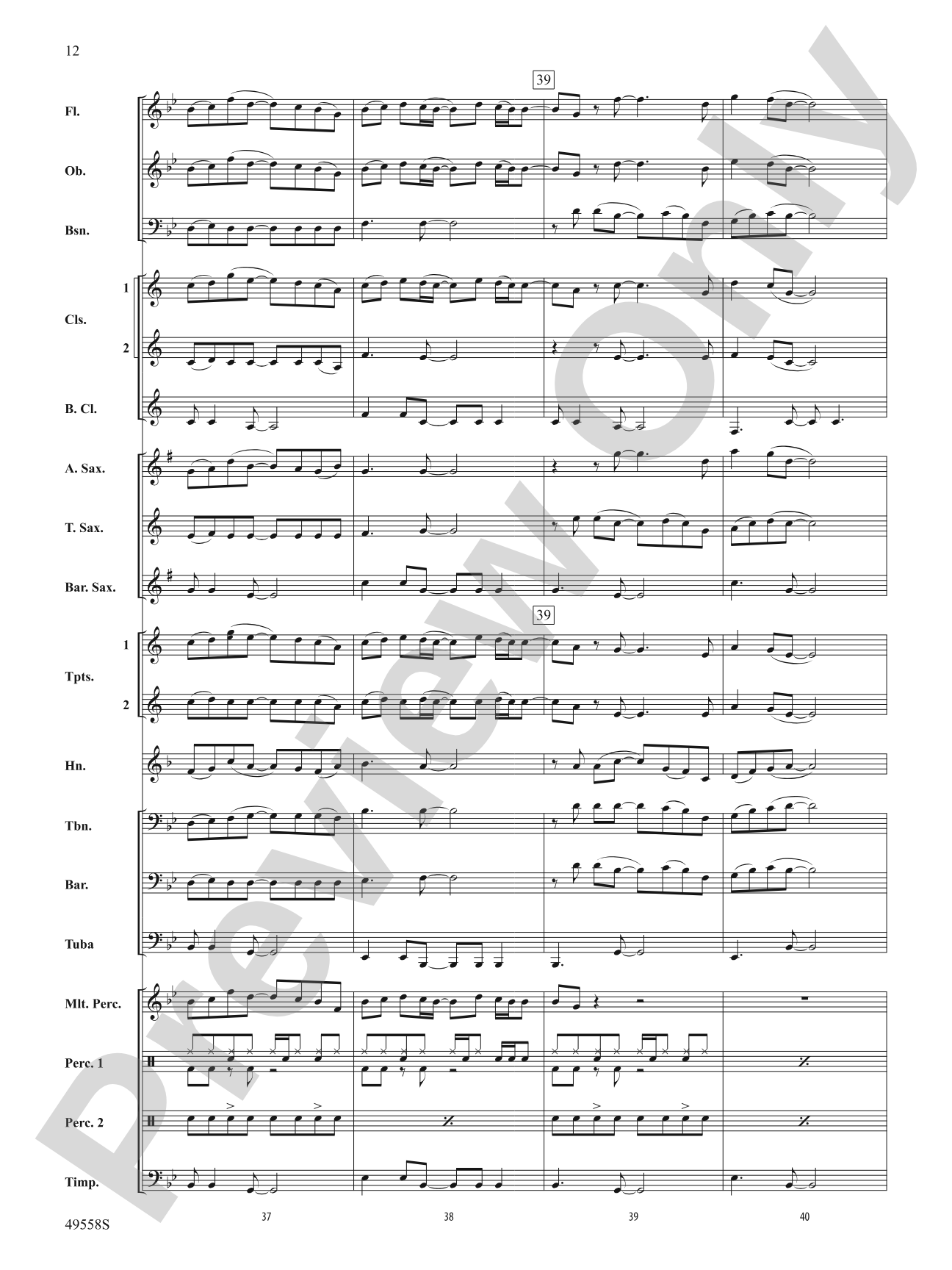 10,000 Hours: Concert Band Conductor Score & Parts