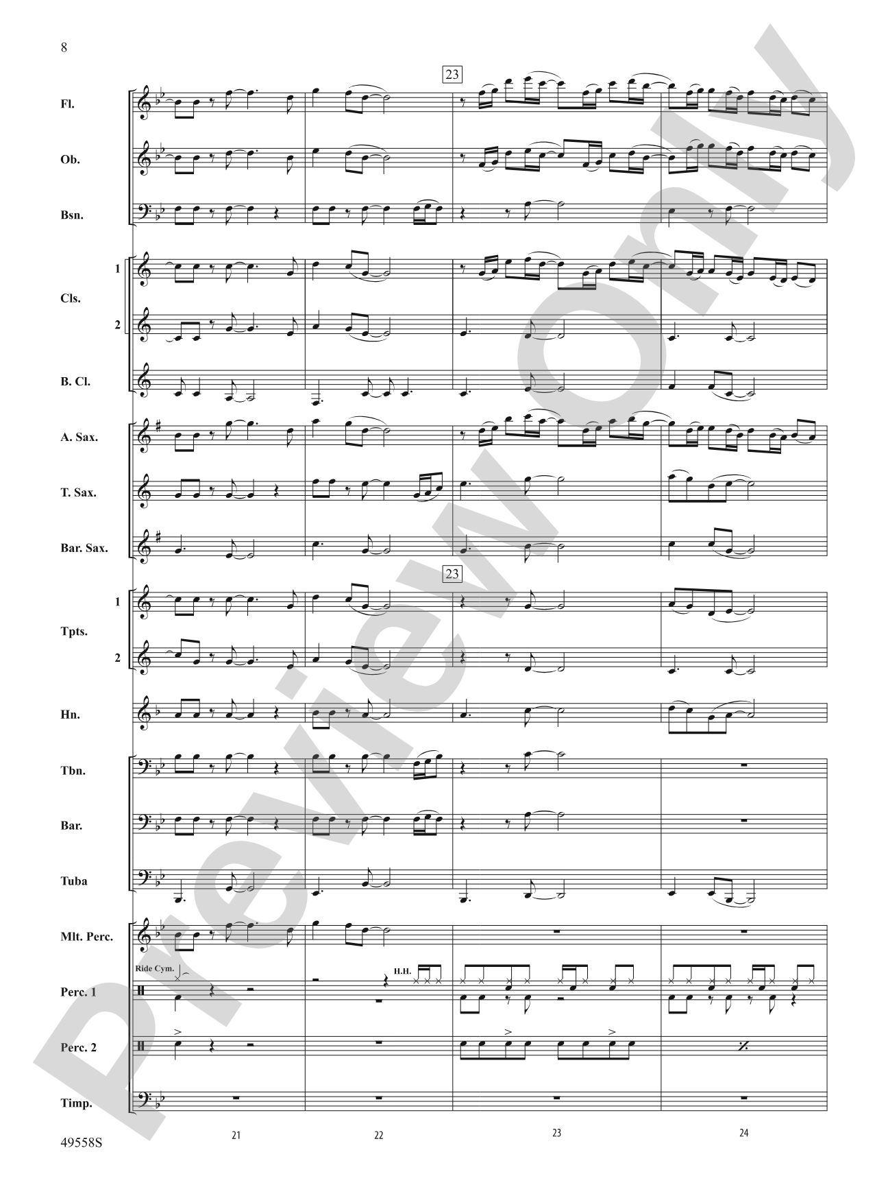 10,000 Hours: Concert Band Conductor Score & Parts
