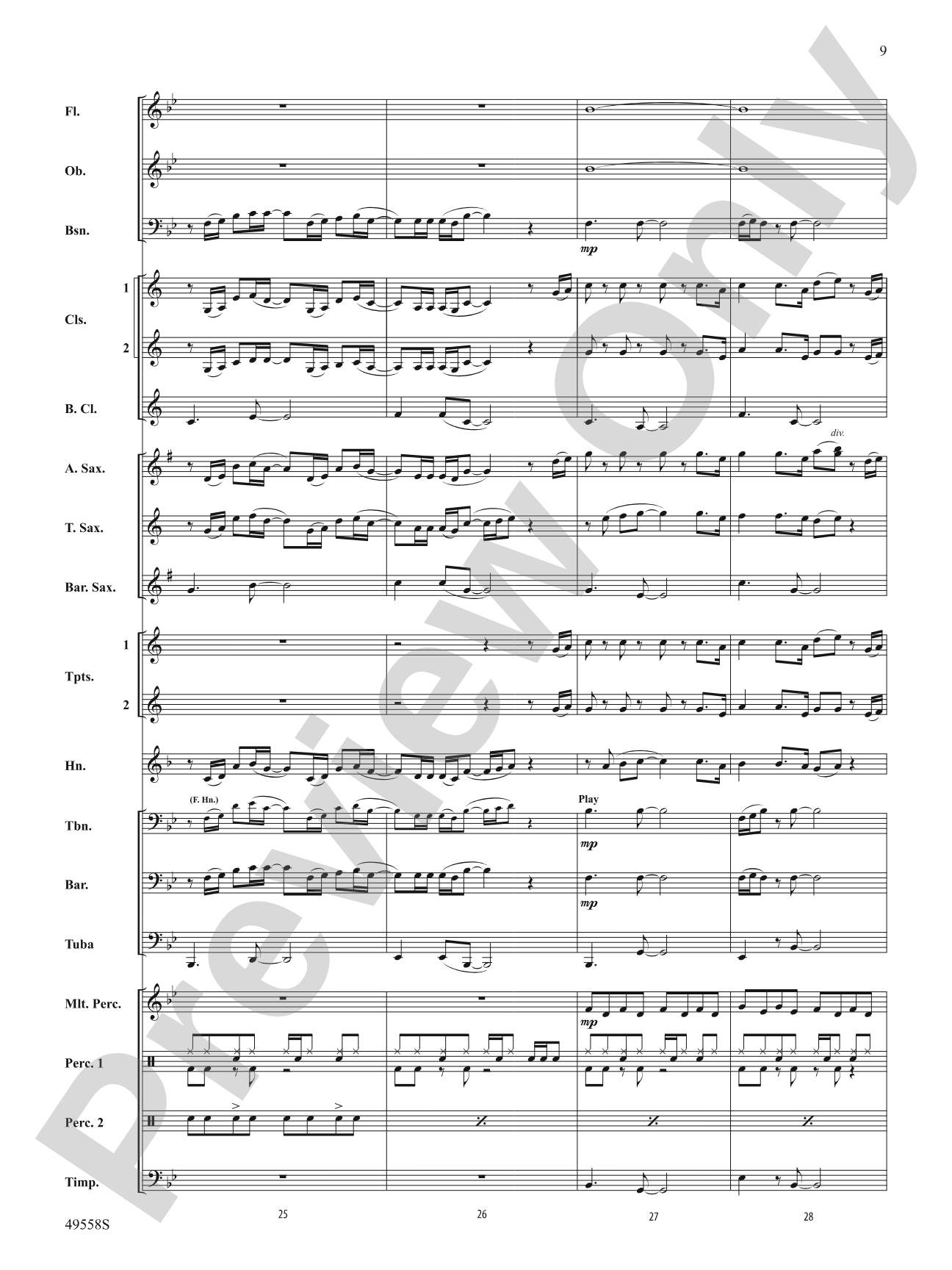 10,000 Hours: Concert Band Conductor Score & Parts