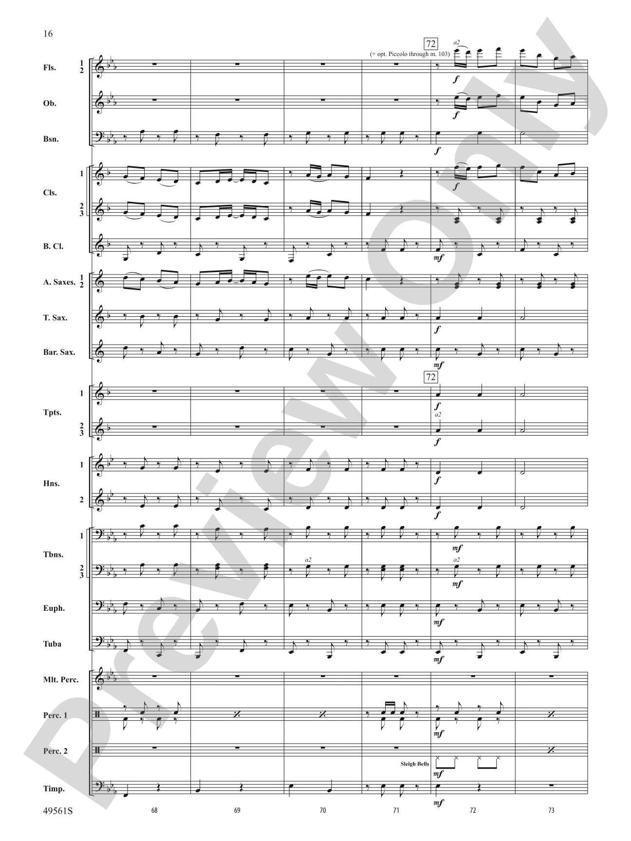 December Joy: Score