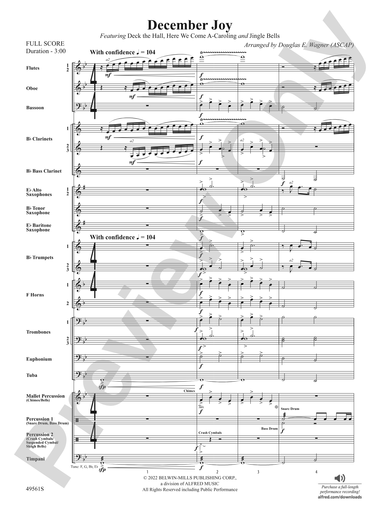 December Joy: Score