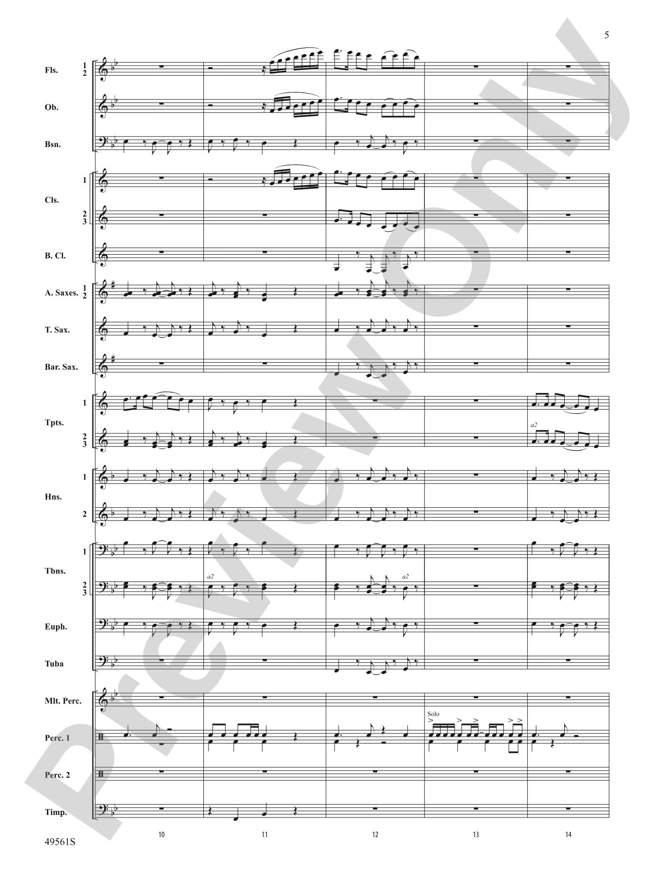 December Joy: Score