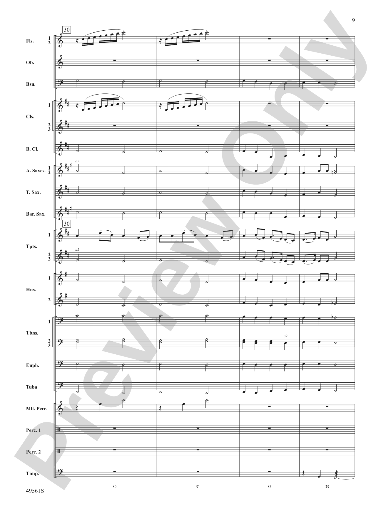 December Joy: Score