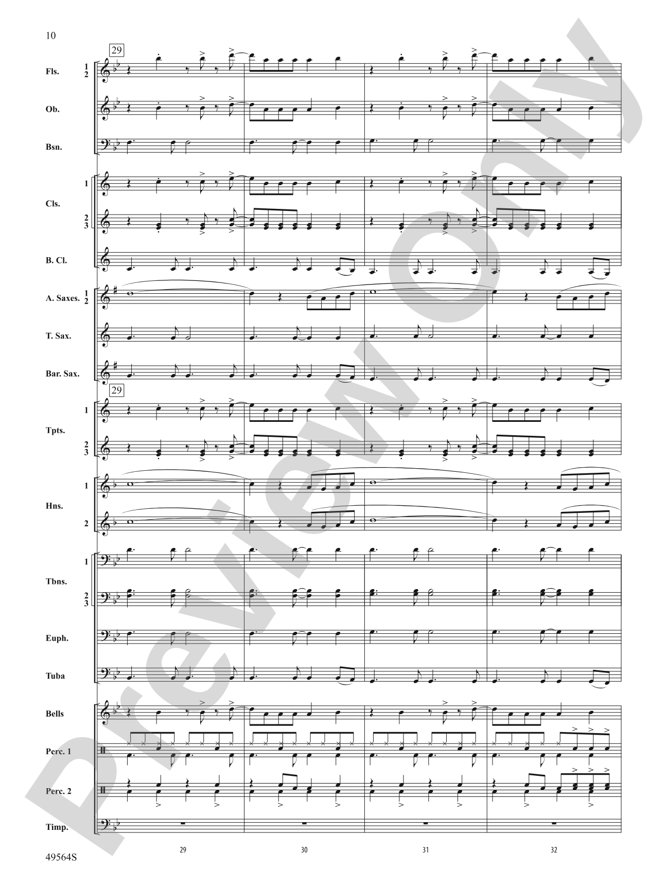 Jonas Brothers in Concert: Concert Band Conductor Score & Parts