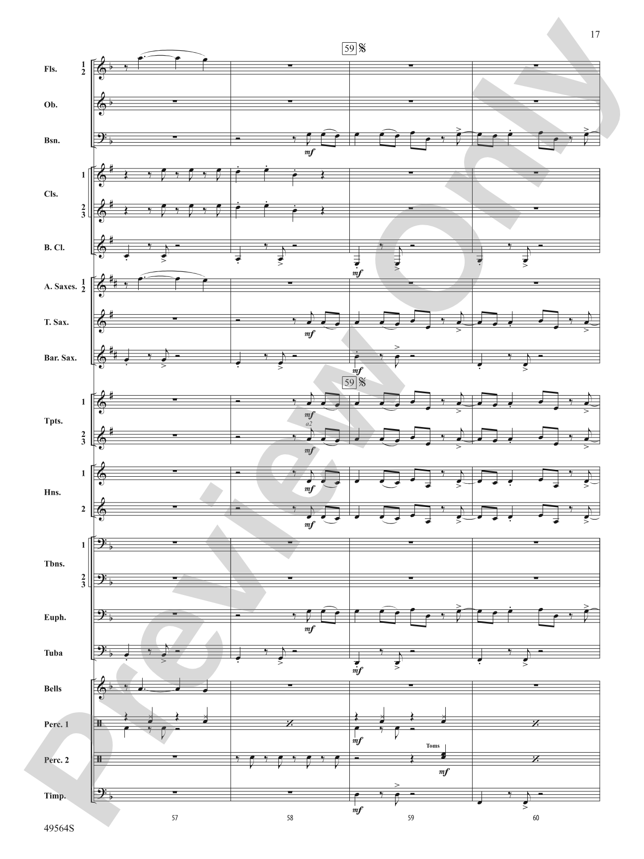 Jonas Brothers in Concert: Concert Band Conductor Score & Parts