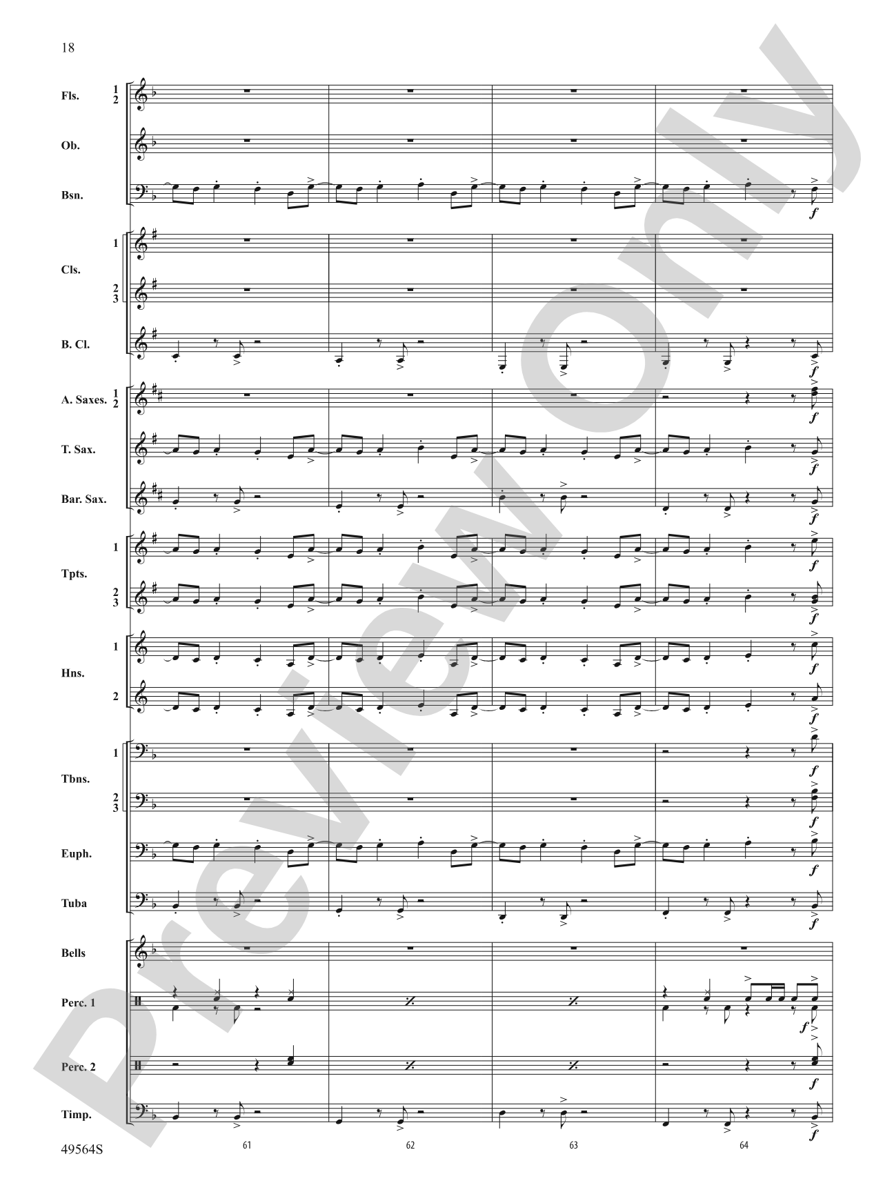 Jonas Brothers in Concert: Concert Band Conductor Score & Parts