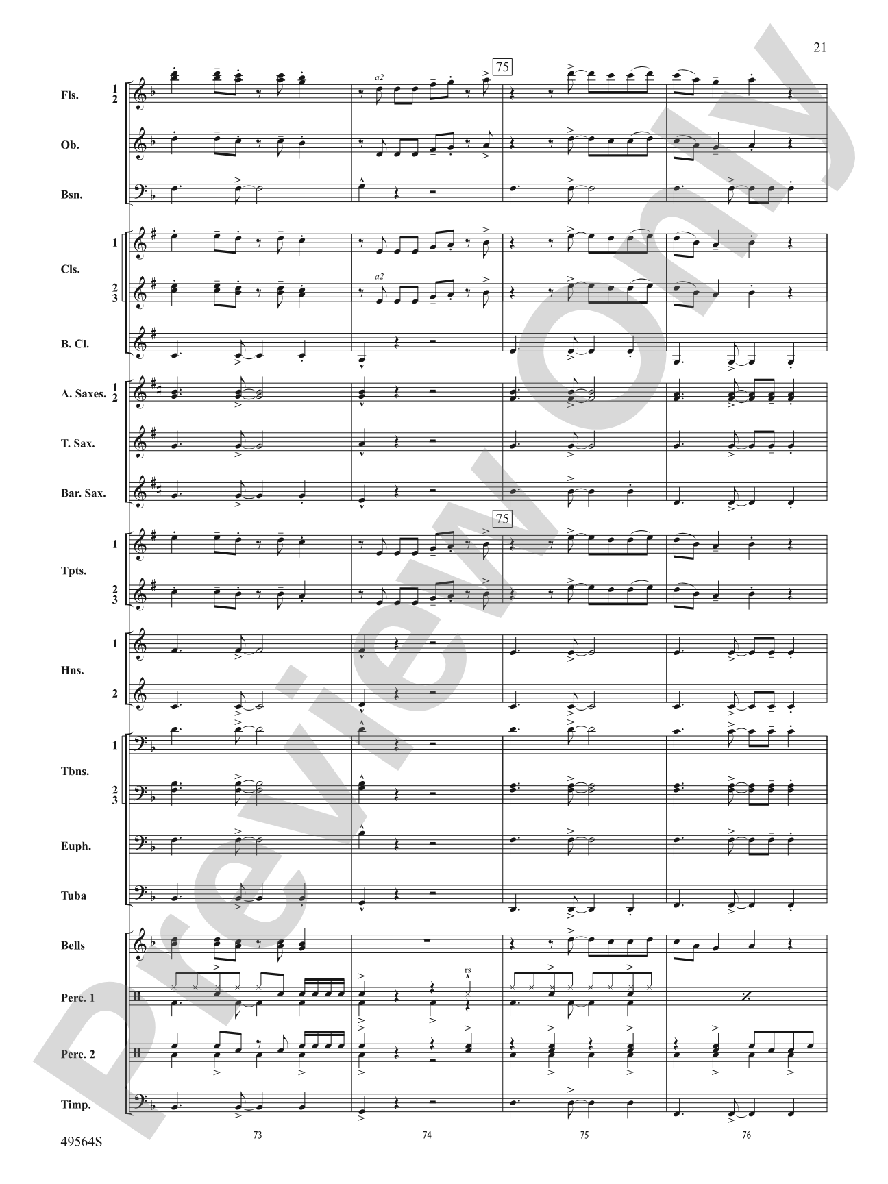 Jonas Brothers in Concert: Concert Band Conductor Score & Parts