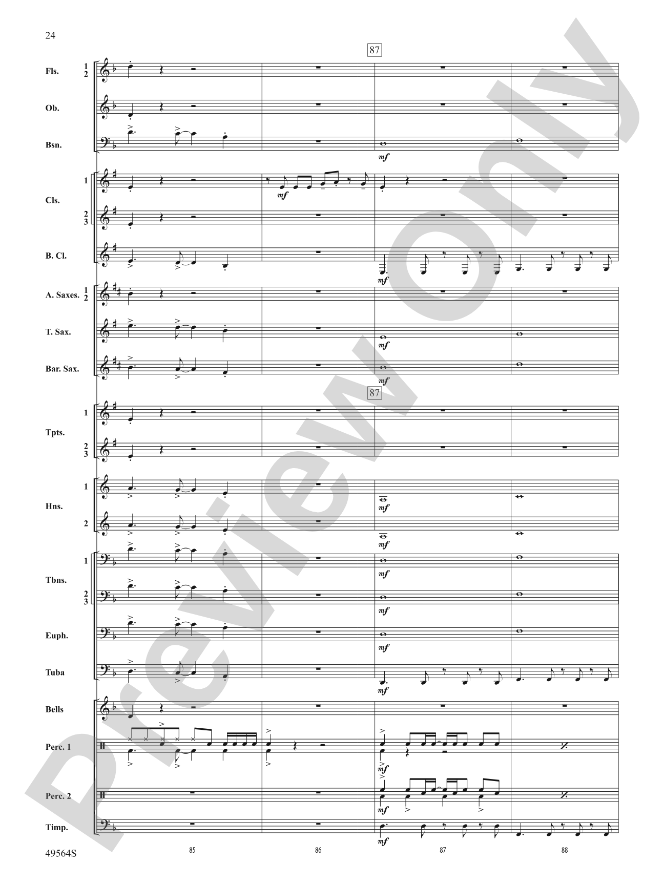 Jonas Brothers in Concert: Concert Band Conductor Score & Parts