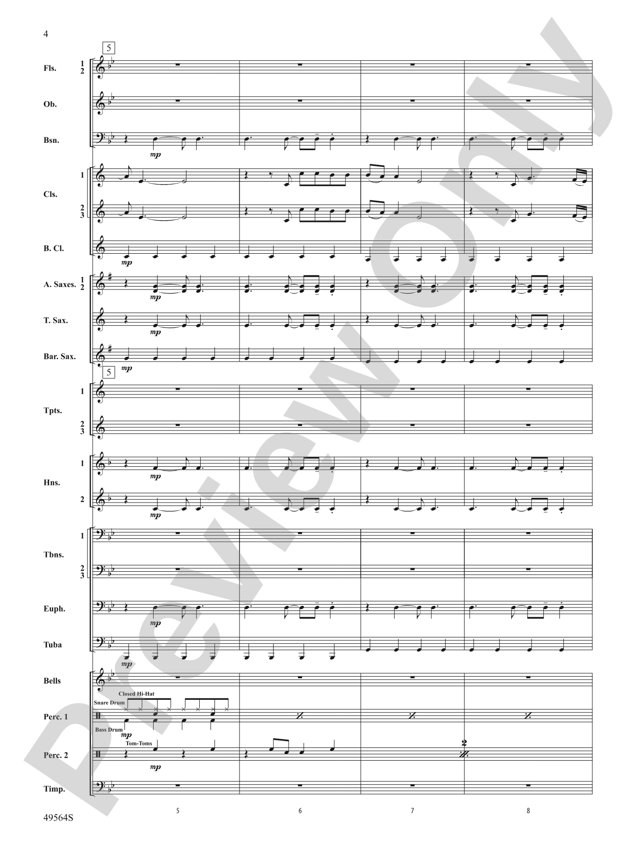 Jonas Brothers in Concert: Concert Band Conductor Score & Parts