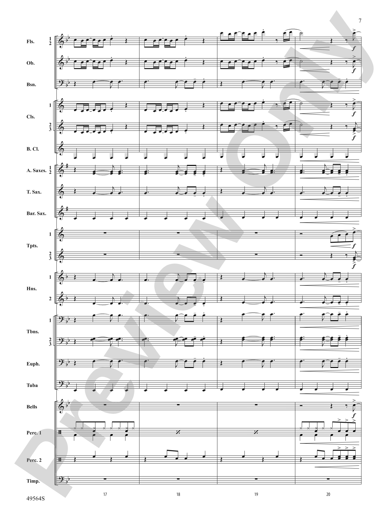 Jonas Brothers in Concert: Concert Band Conductor Score & Parts