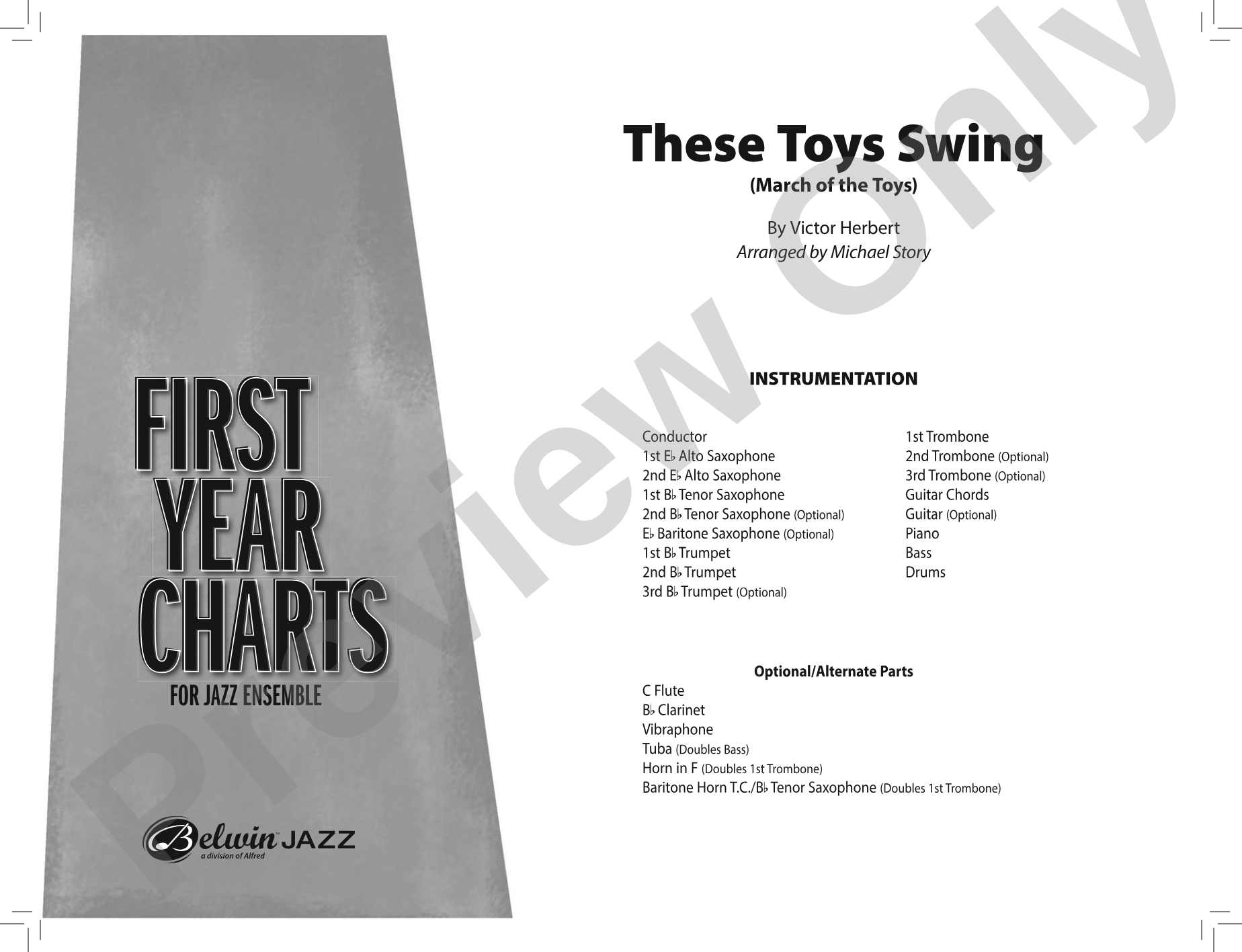 These Toys Swing: Jazz Ensemble Conductor Score & Parts
