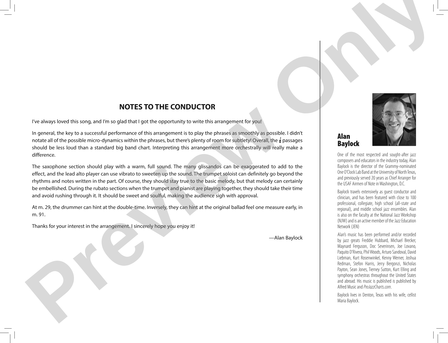 My Foolish Heart: Jazz Ensemble Conductor Score & Parts