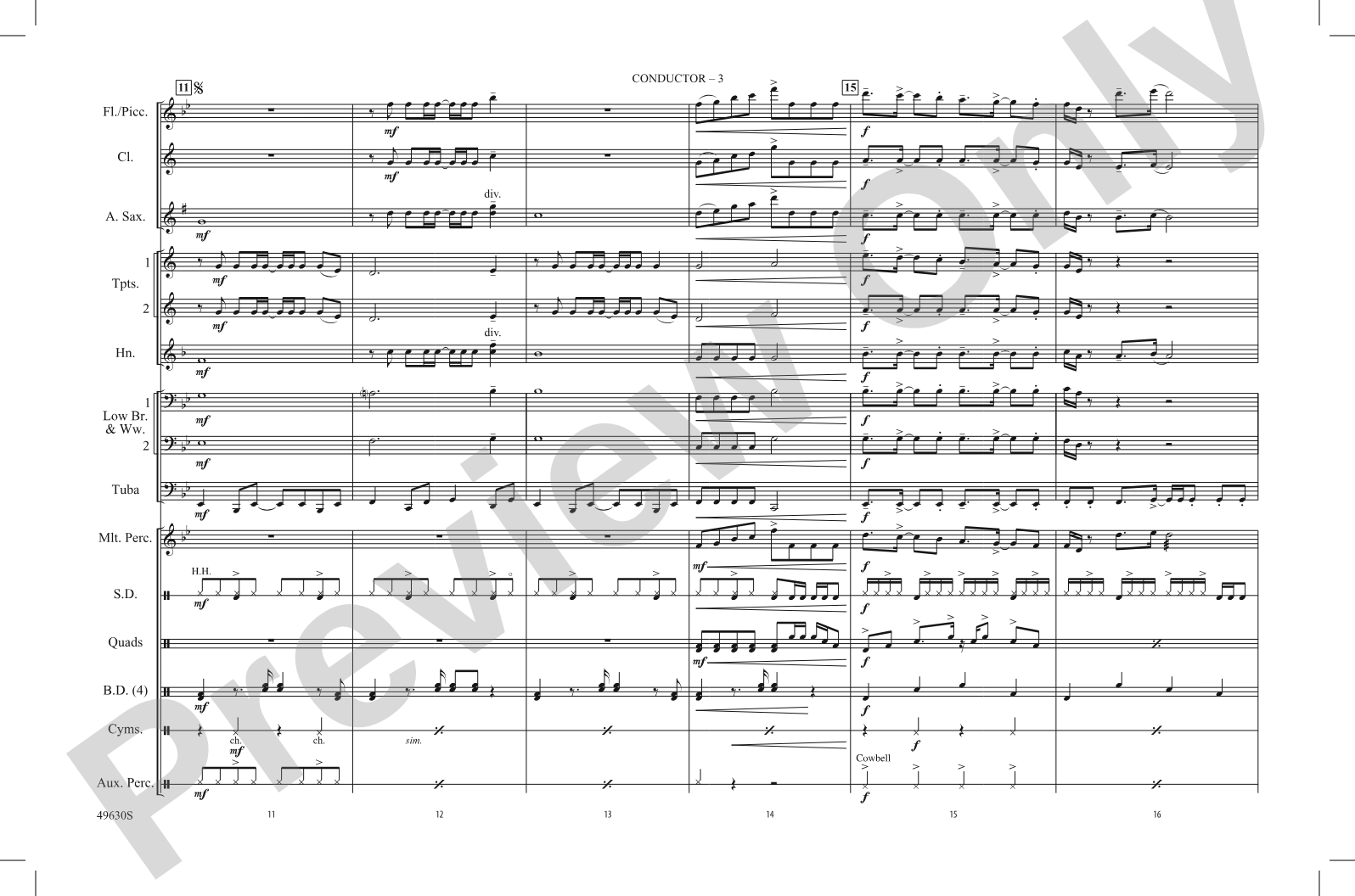 Butter: Marching Band Conductor Score & Parts