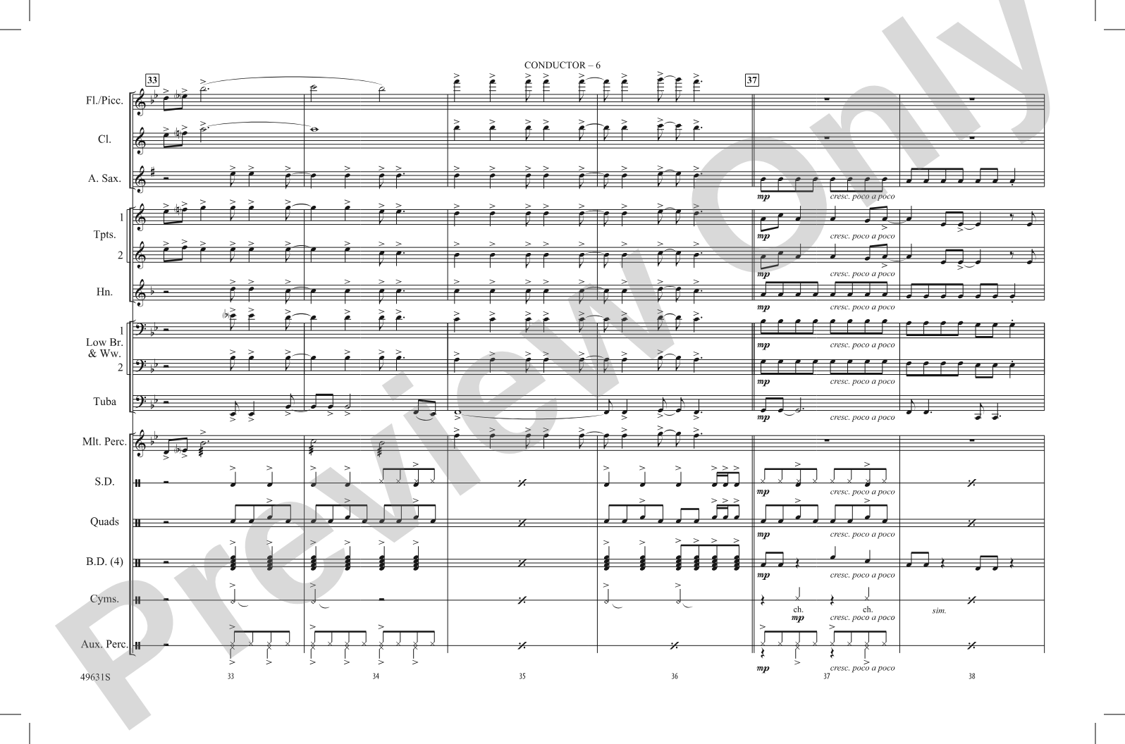Good 4 U: Marching Band Conductor Score & Parts