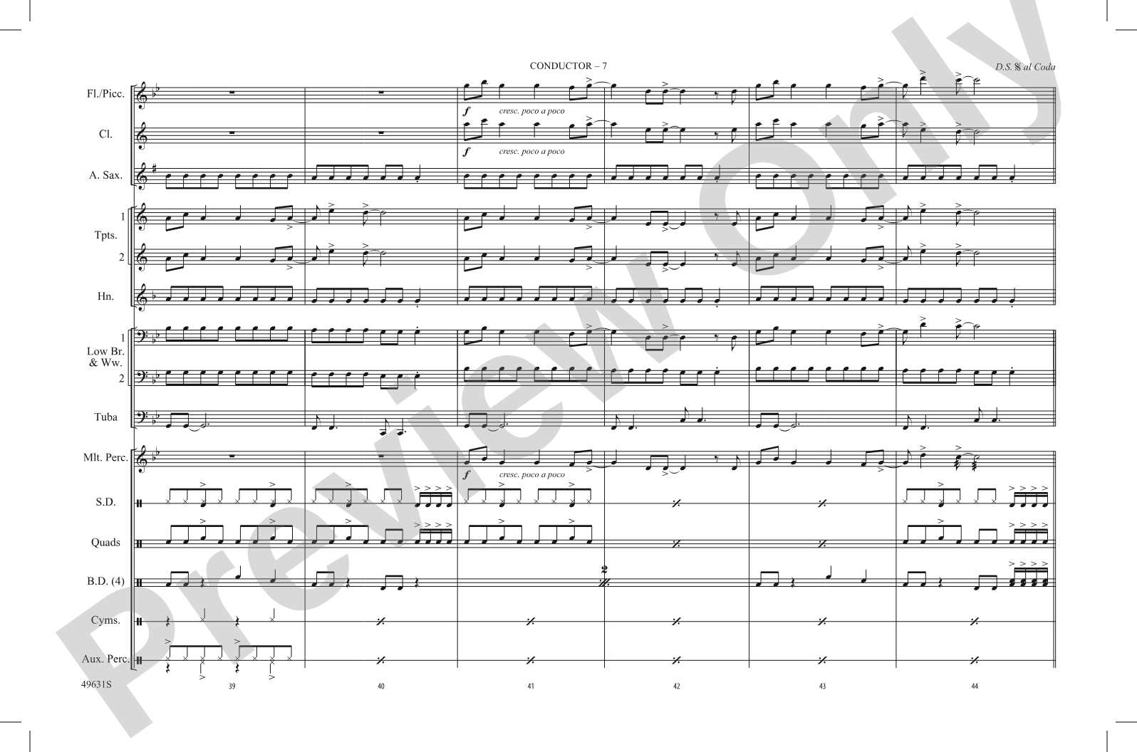 Good 4 U: Marching Band Conductor Score & Parts