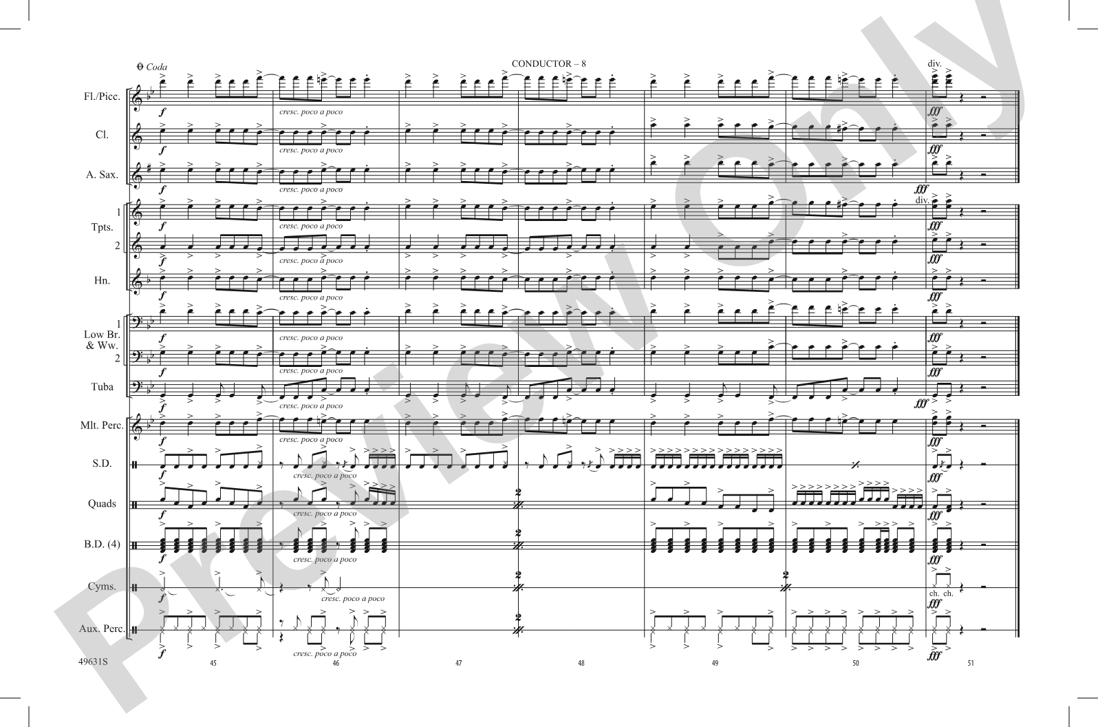 Good 4 U: Marching Band Conductor Score & Parts
