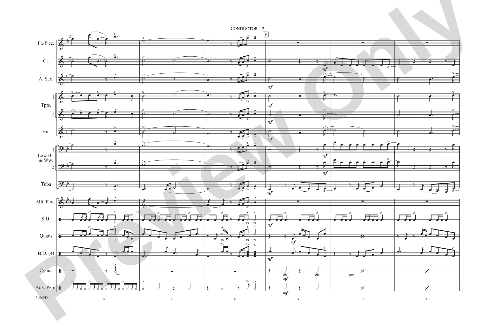 My Universe: Marching Band Conductor Score & Parts