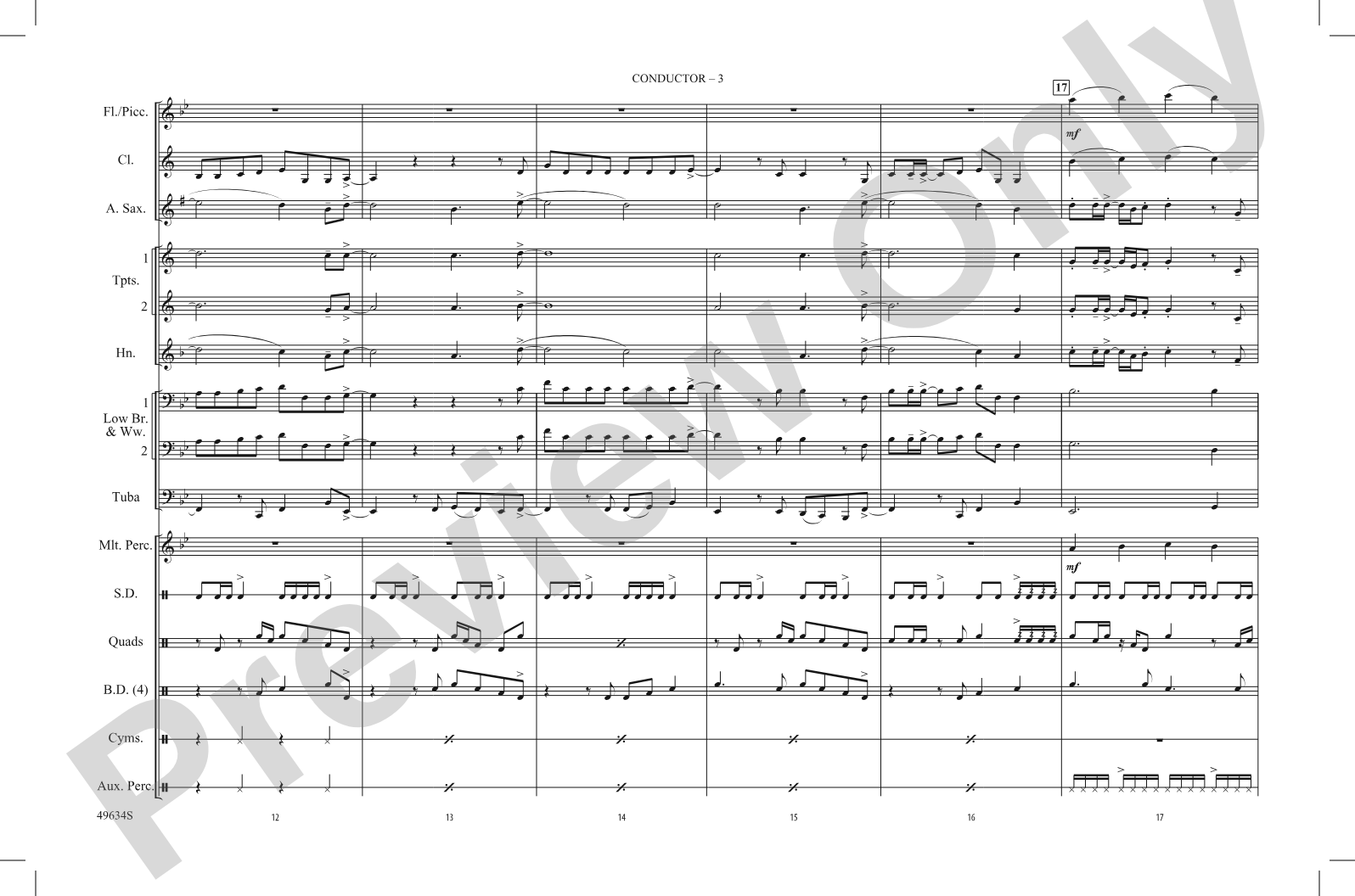 My Universe: Marching Band Conductor Score & Parts