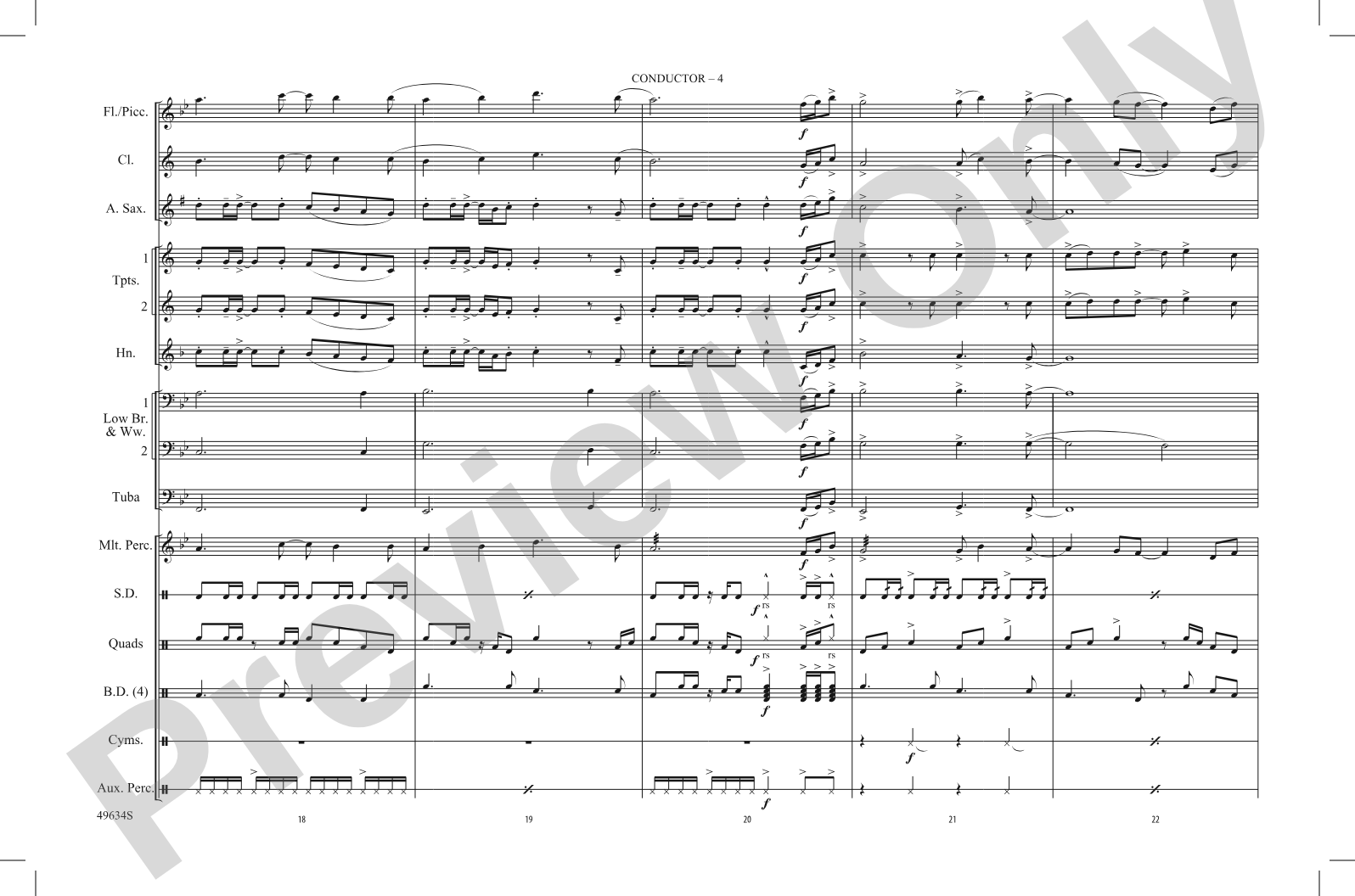 My Universe: Marching Band Conductor Score & Parts