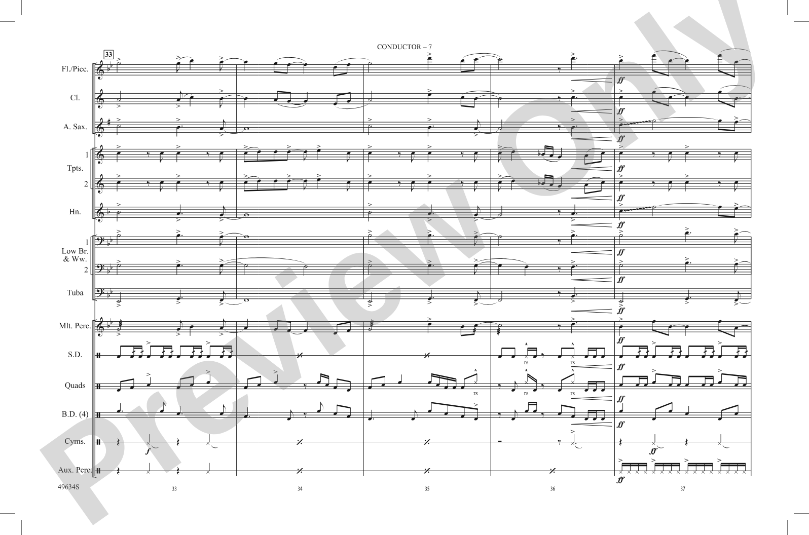 My Universe: Marching Band Conductor Score & Parts