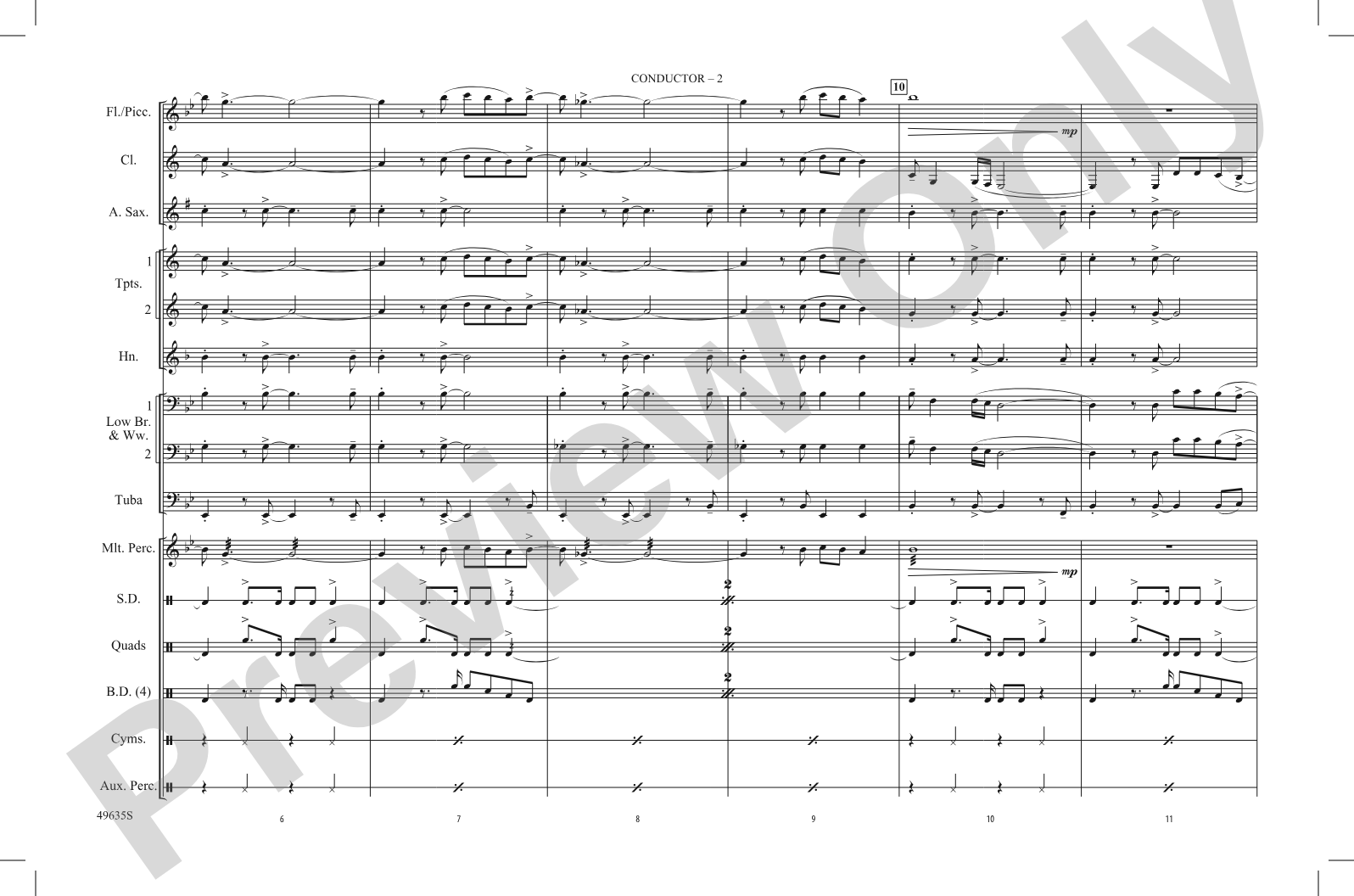 Creep: Marching Band Conductor Score & Parts