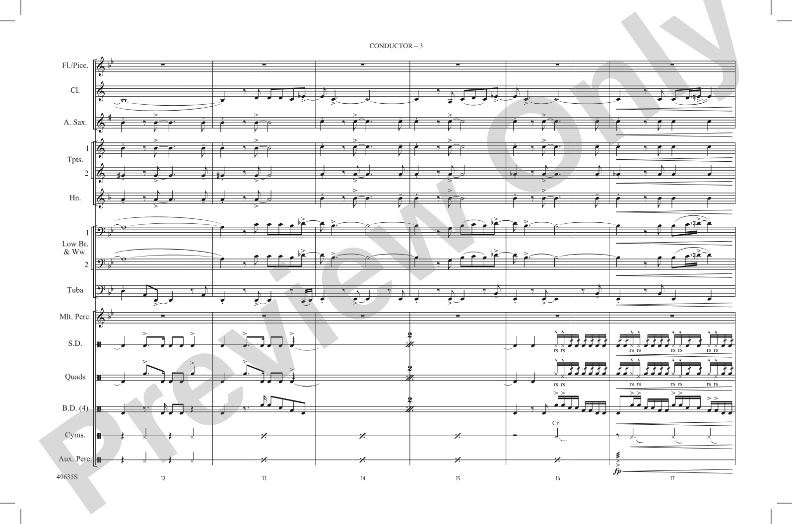 Creep: Marching Band Conductor Score & Parts