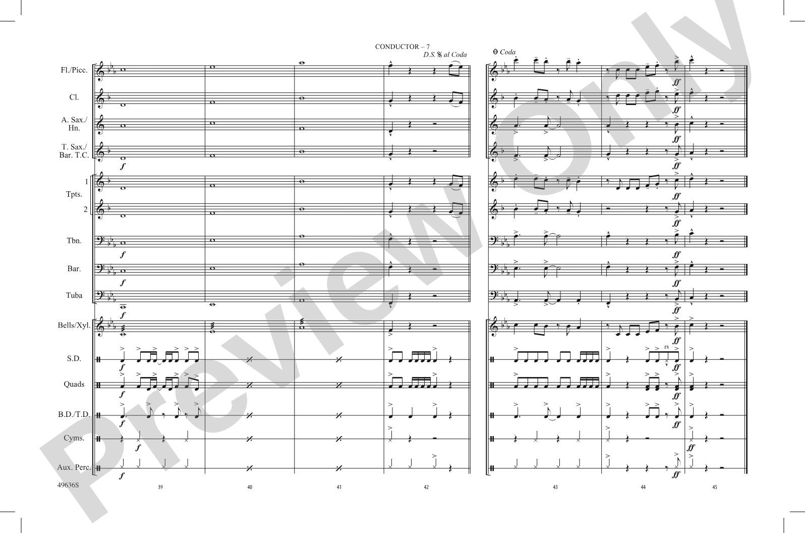 Mercy (From Space Jam: A New Legacy): Marching Band Conductor Score & Parts